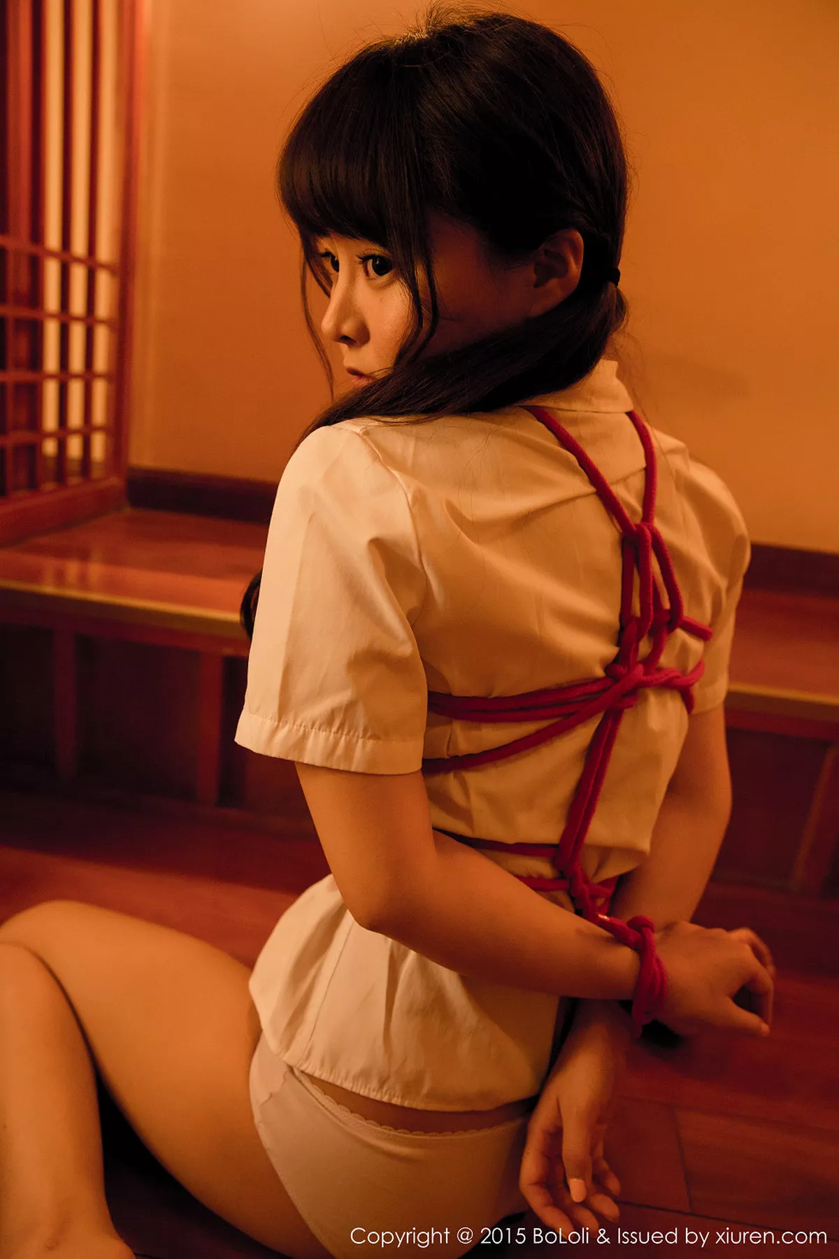 秀人集.com_[BoLoli波萝社]Vol.052_嫩模柳侑绮Sevenbaby网状毛线内衣水中湿身诱惑写真49P