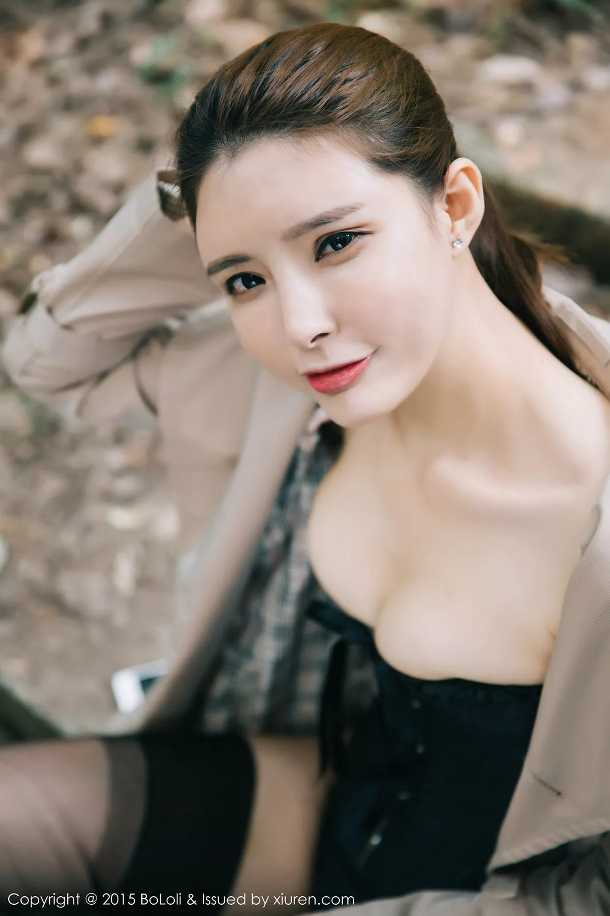 秀人集.com_[BoLoli波萝社]Vol.073_嫩模夏小秋秋秋心愿旅拍黑色透视比基尼秀豪乳写真48P