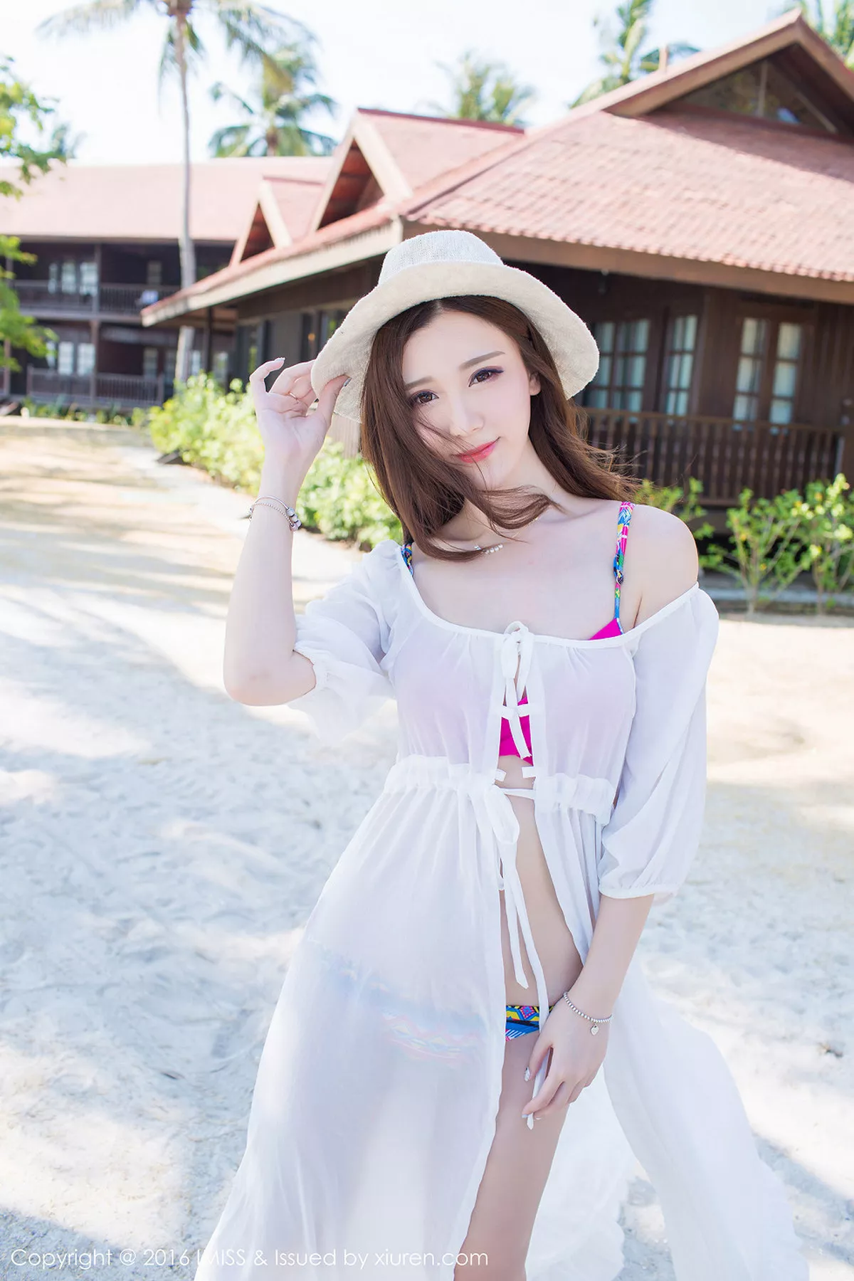 秀人集.com_[IMISS爱蜜社]Vol.091_淼淼萌萌哒兰卡威旅拍红色内衣秀美胸花仙子迷人写真52P