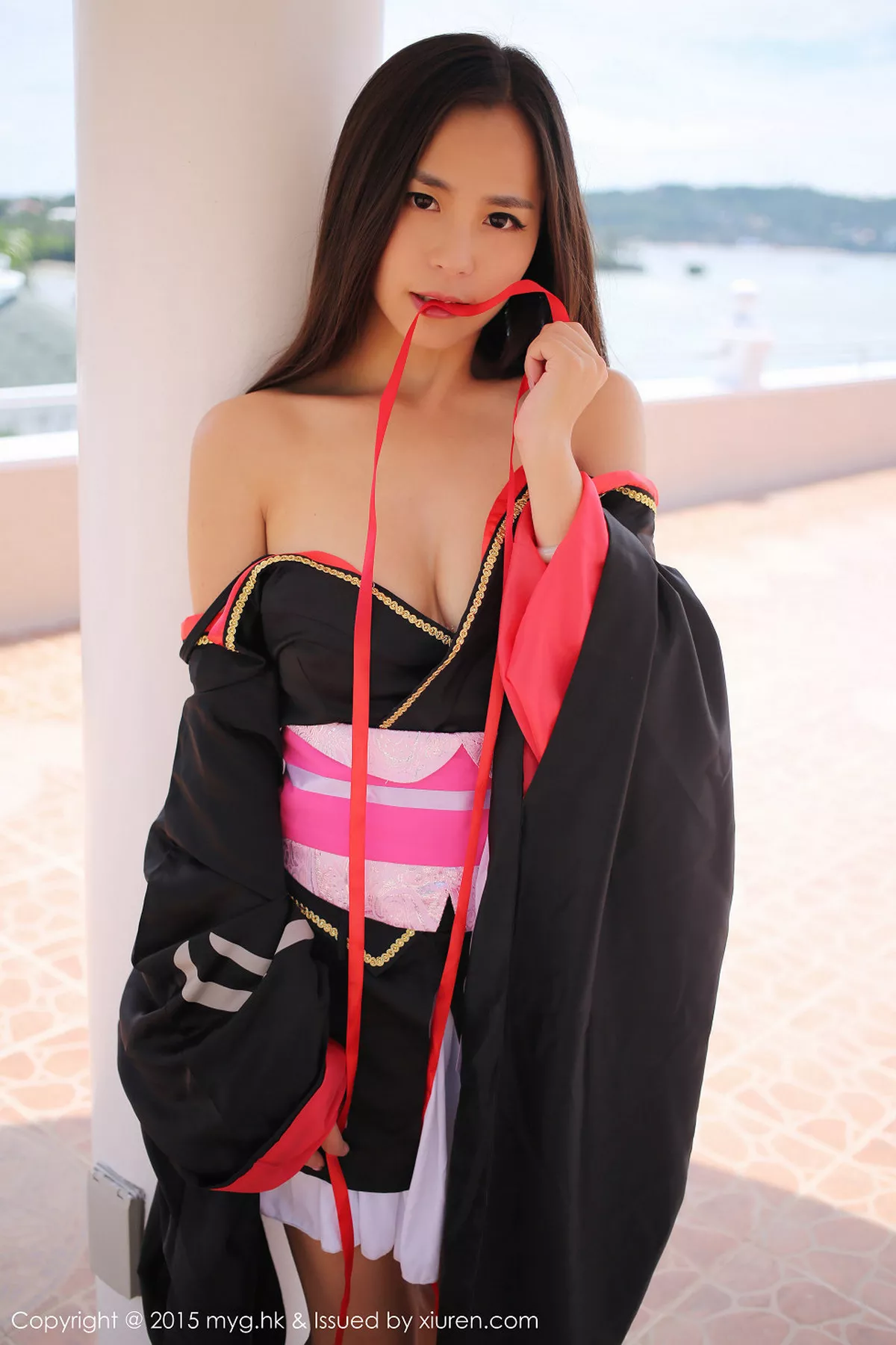 秀人集.com_[MyGirl美媛馆]Vol.136_嫩模Moa小姐菲律宾长滩旅拍日本和服秀完美曲线写真61P