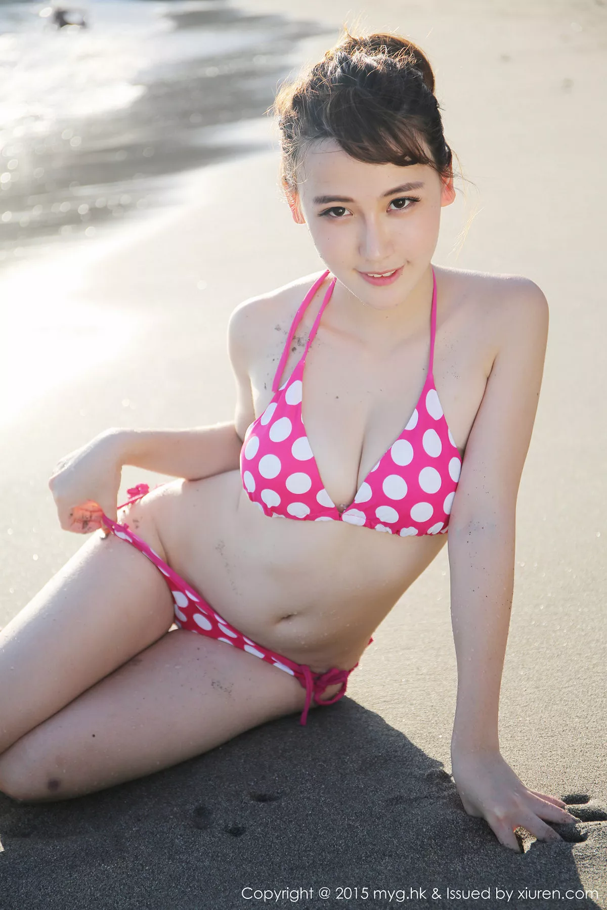 秀人集.com_[MyGirl美媛馆]Vol.158_嫩模熊吖BOBO龙目岛第四套红色圆点比基尼完美诱惑62P