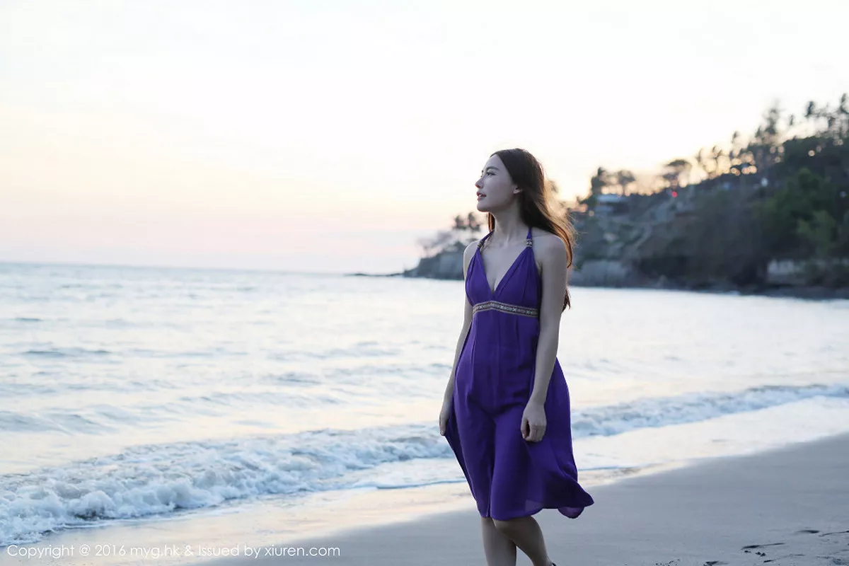 秀人集.com_[MyGirl美媛馆]Vol.191_嫩模熊吖BOBO龙目岛旅拍沙滩边白纱裙下性感美臀写真67P