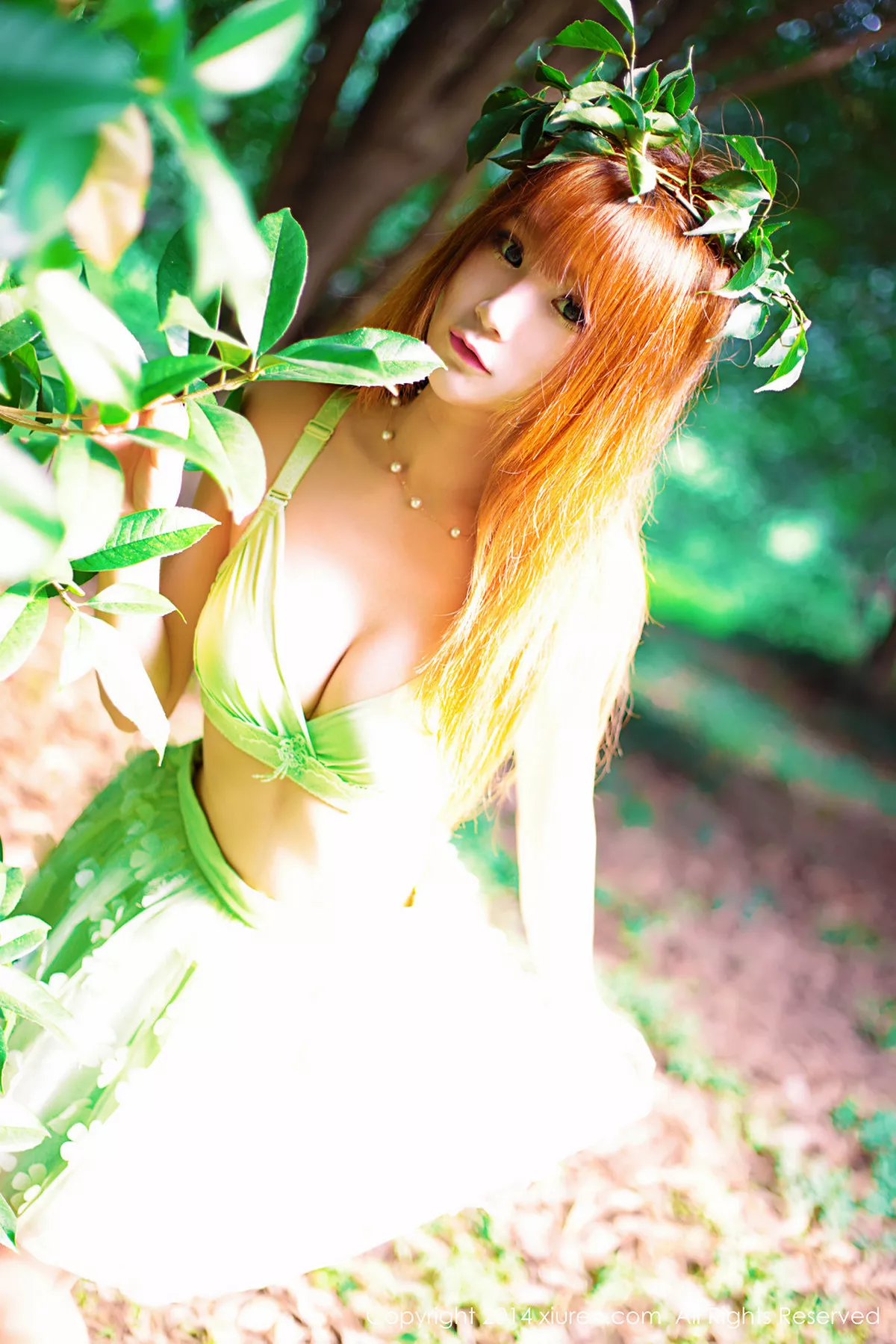 秀人集.com_[XiuRen秀人网]No.194_嫩模子纯儿Annie户外白色连身裙下黑色蕾丝内裤诱惑写真51P