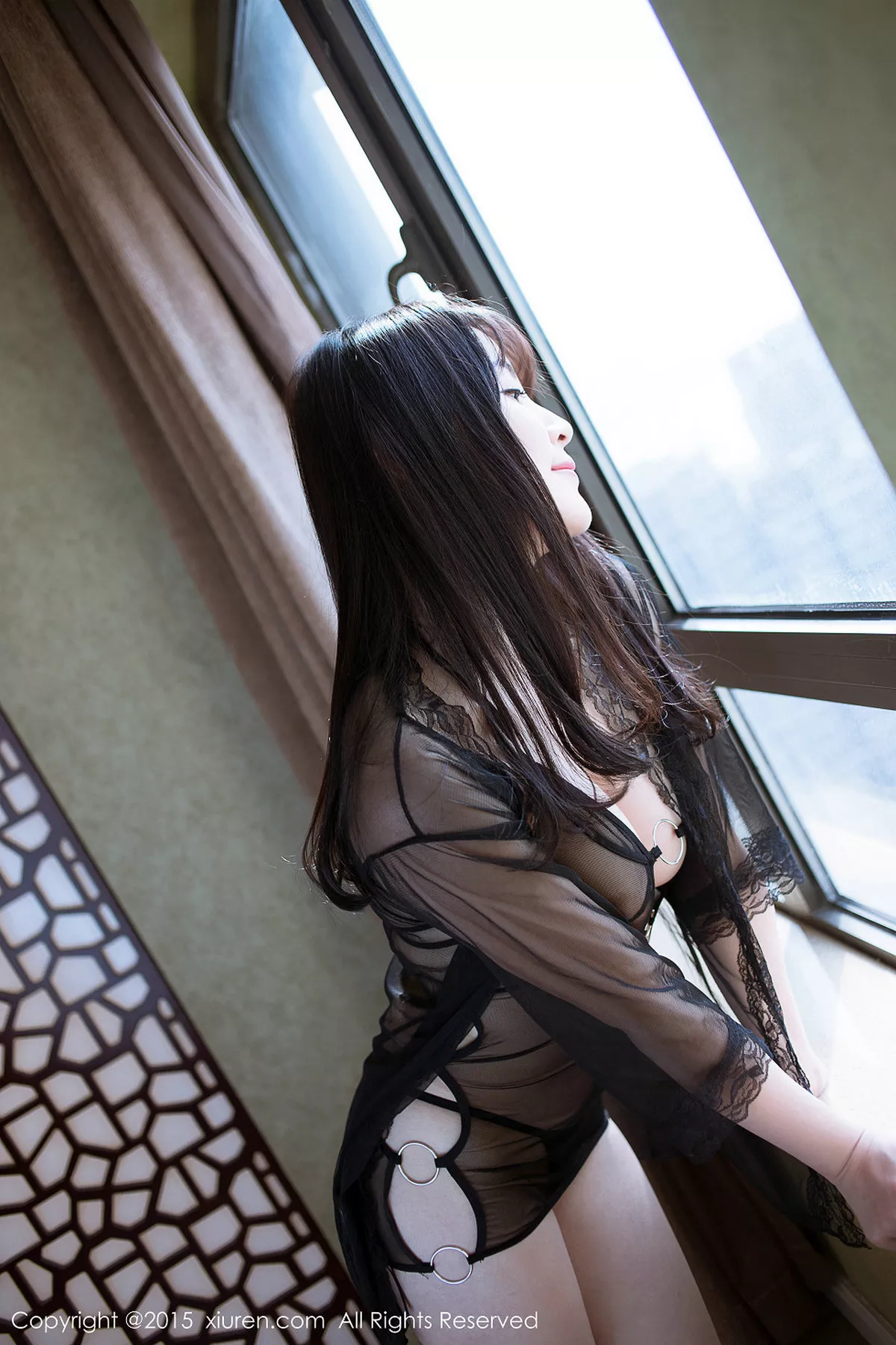 秀人集.com_[XiuRen秀人网]No.335_新人嫩模乐朵朵_Wendy透视薄纱秀美乳大尺度诱惑写真50P