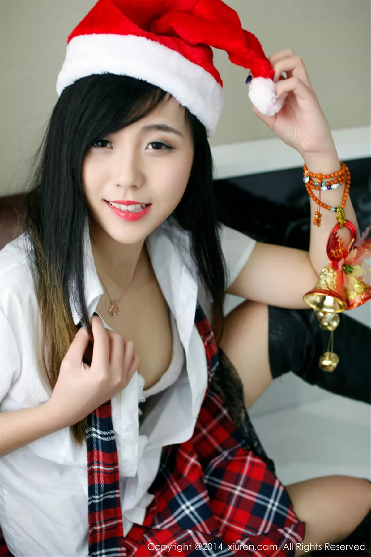 秀人集.com_[XiuRen秀人网]No.254_甜美模特谢忱倬学生制服诱惑+圣诞主题系列海量写真133P