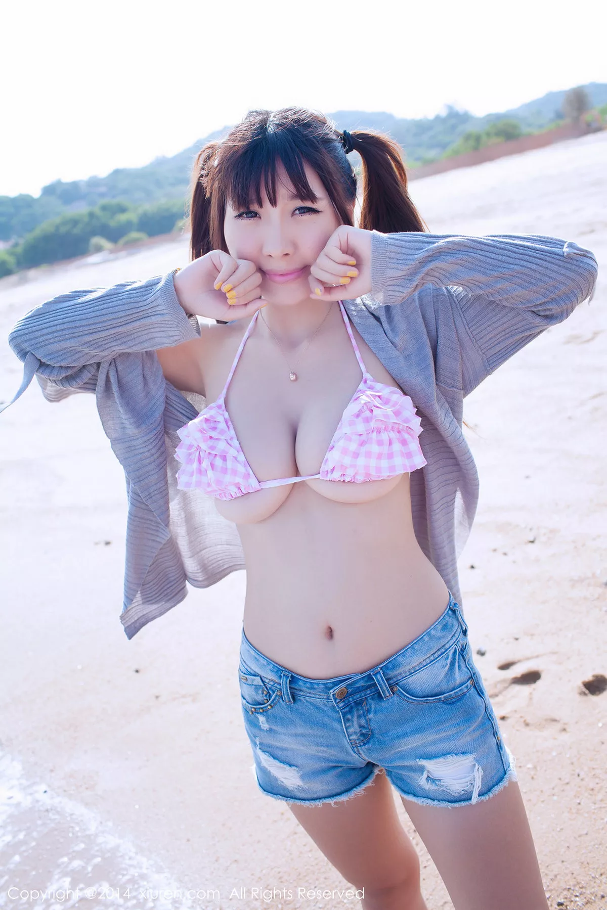 秀人集.com_[XiuRen秀人网]No.227_嫩模晓茜sunny厦门旅拍第三套日系性感内衣秀豪乳写真70P