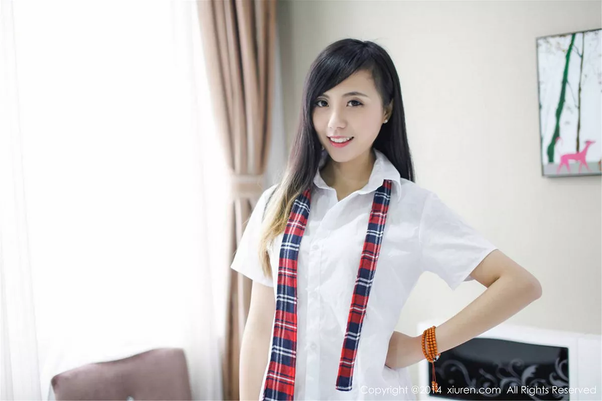 秀人集.com_[XiuRen秀人网]No.254_甜美模特谢忱倬学生制服诱惑+圣诞主题系列海量写真133P