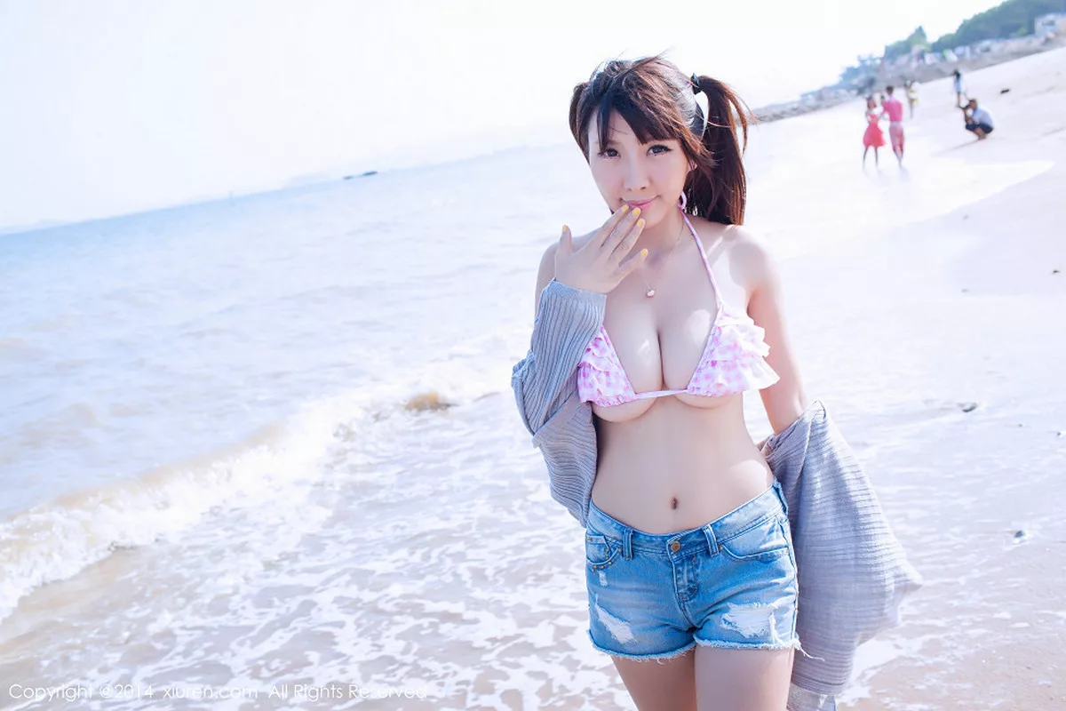 秀人集.com_[XiuRen秀人网]No.227_嫩模晓茜sunny厦门旅拍第三套日系性感内衣秀豪乳写真70P