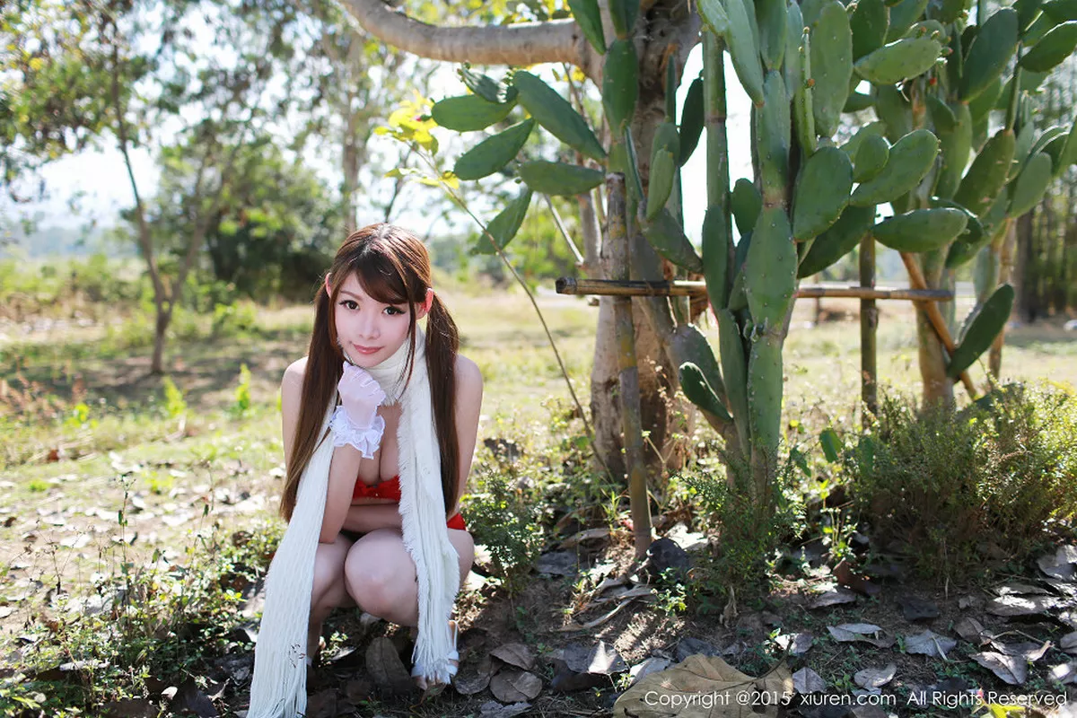 秀人集.com_[XiuRen秀人网]No.307_秀人嫩模MARA醬泰国旅拍户外红色比基尼内衣诱惑写真50P