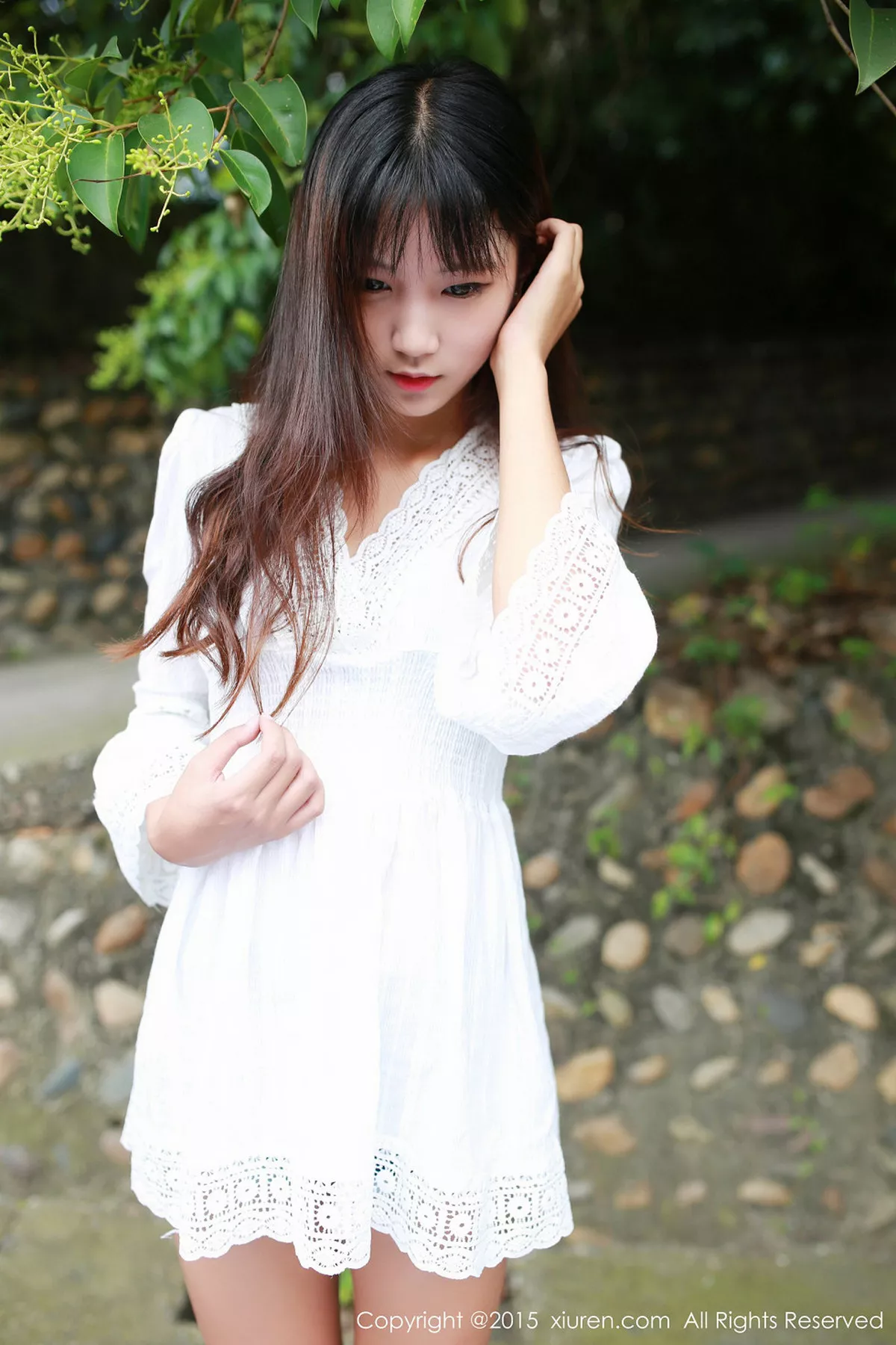 秀人集.com_[XiuRen秀人网]No.357_秀发嫩模徐畅和徐畅白色衬衫户外清新迷人写真46P