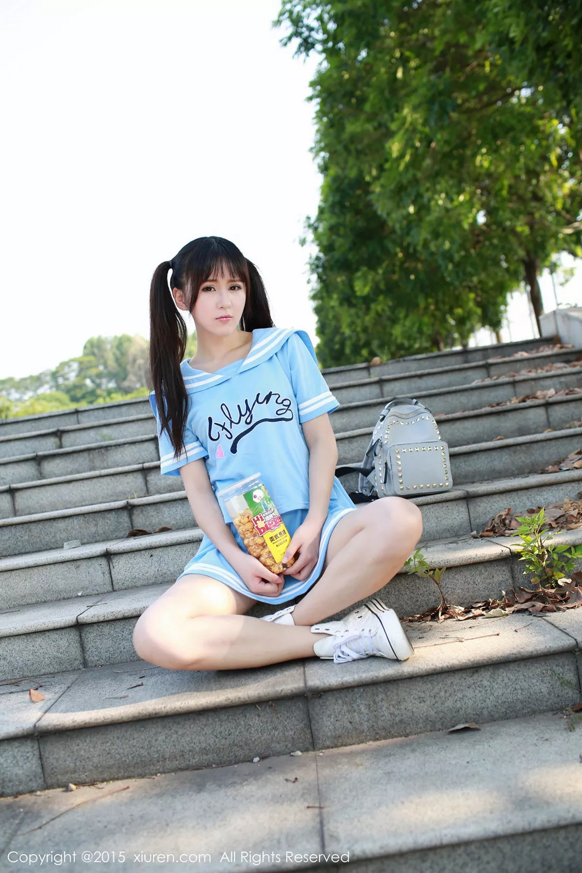 秀人集.com_[XiuRen秀人网]No.387_嫩模唐雨辰TYC双马尾辫户外清纯学生装性感迷人写真68P