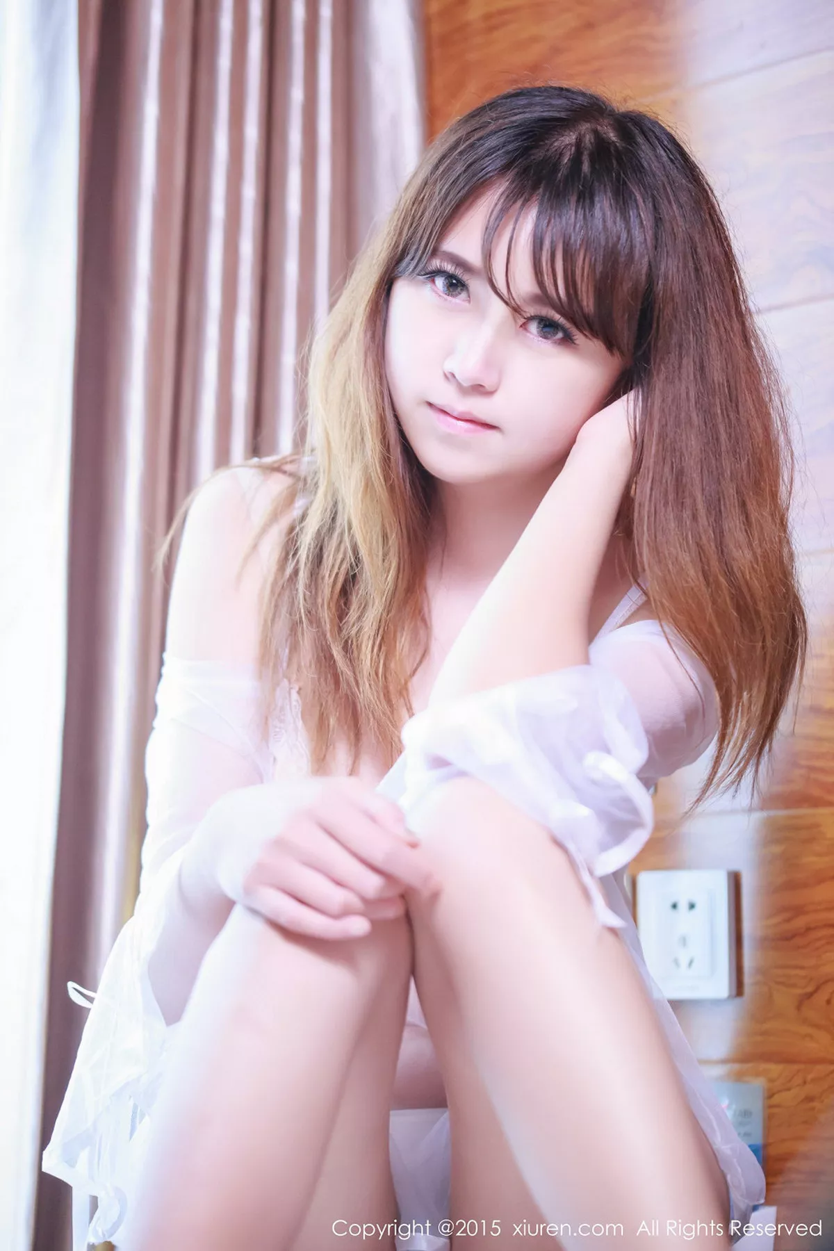 秀人集.com_[XiuRen秀人网]No.363_美女萝莉轩儿居家情趣睡衣白色蕾丝丝袜性感写真59P