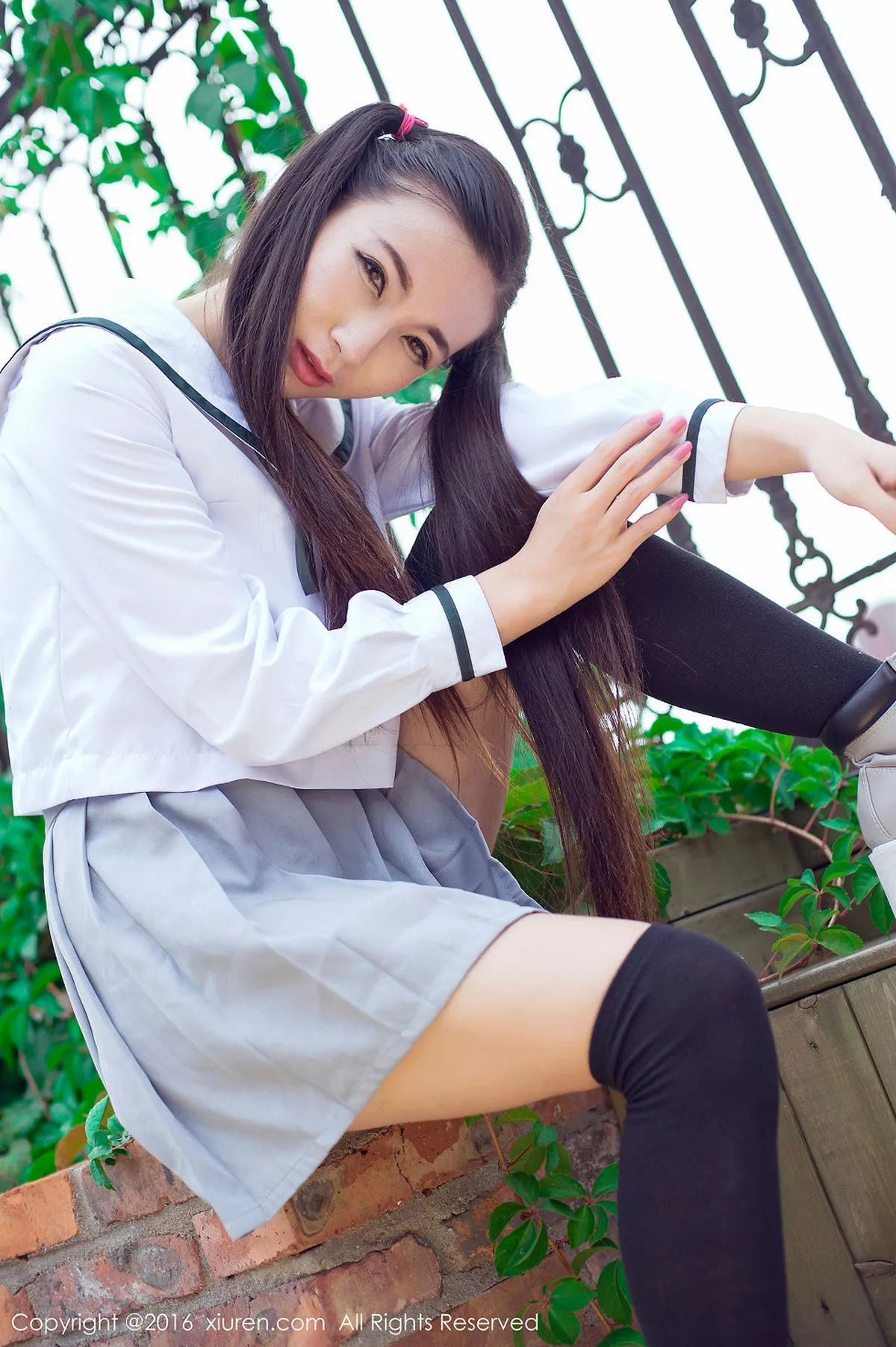 秀人集.com_[XiuRen秀人网]No.603_嫩模赵颖日系清纯校服双马尾辫黑丝美腿妩媚诱惑写真68P