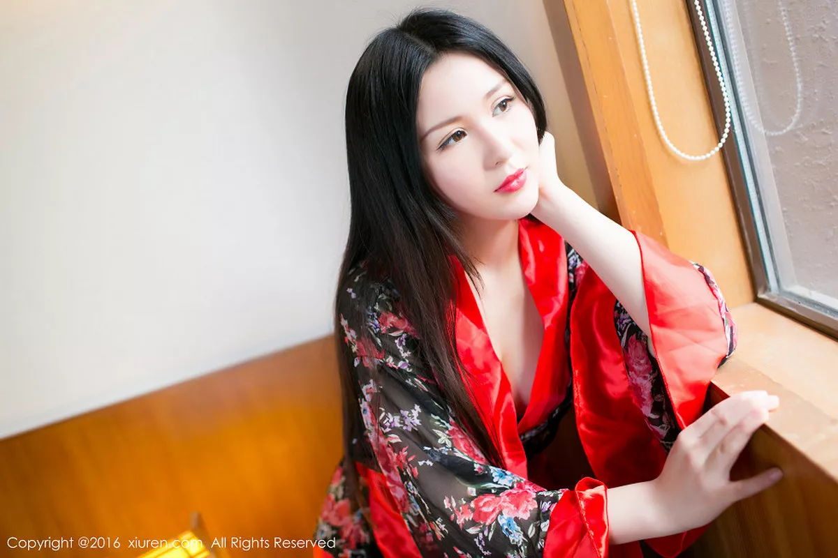 秀人集.com_[XiuRen秀人网]No.557_嫩模唐雨辰TYC珠海御温泉旅拍红色薄纱睡衣秀白嫩美腿写真69P