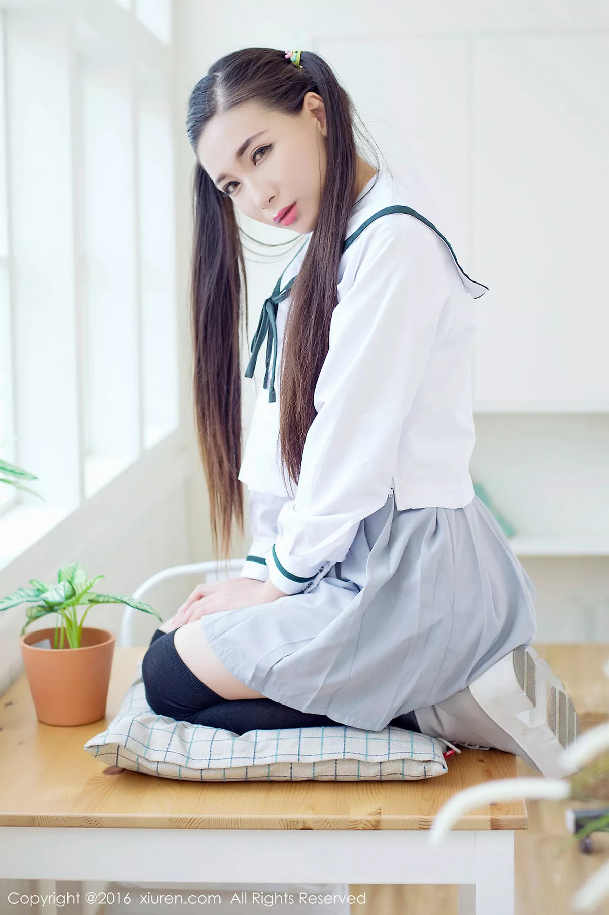 秀人集.com_[XiuRen秀人网]No.603_嫩模赵颖日系清纯校服双马尾辫黑丝美腿妩媚诱惑写真68P