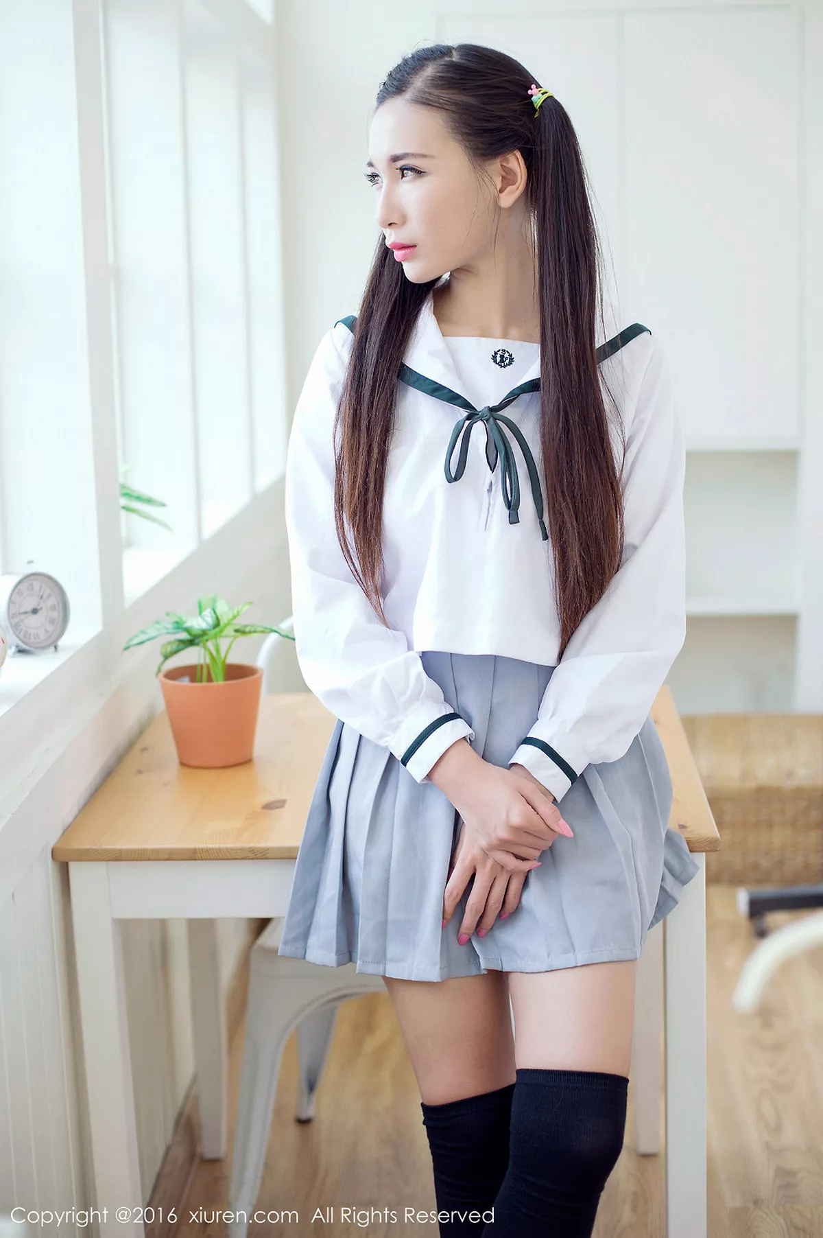 秀人集.com_[XiuRen秀人网]No.603_嫩模赵颖日系清纯校服双马尾辫黑丝美腿妩媚诱惑写真68P