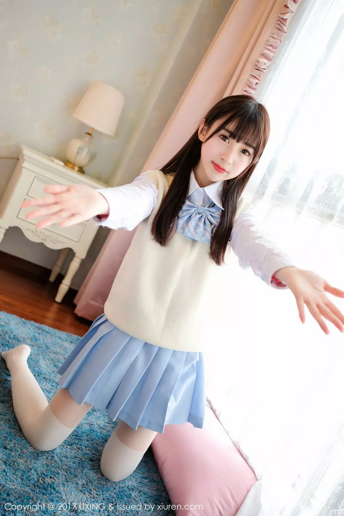 秀人集.com_[UXING优星馆]Vol.041_萝莉妹子丸子mayuki清纯学生装秀完美身材清爽迷人写真43P