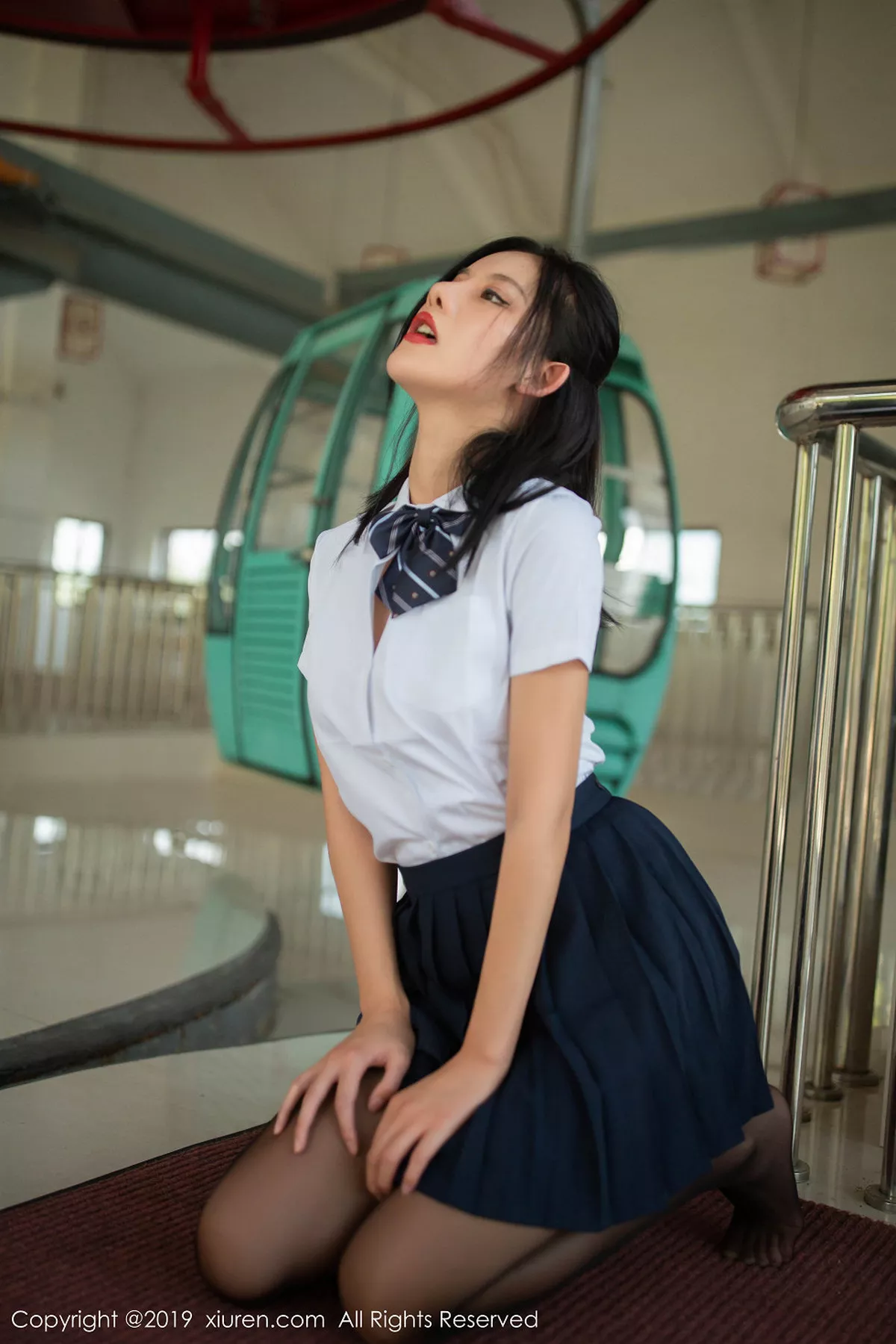 秀人集.com_[XiuRen秀人网]No.1723_嫩模就是阿朱啊不良学生白衬衫配无内黑丝袜完美诱惑写真96P