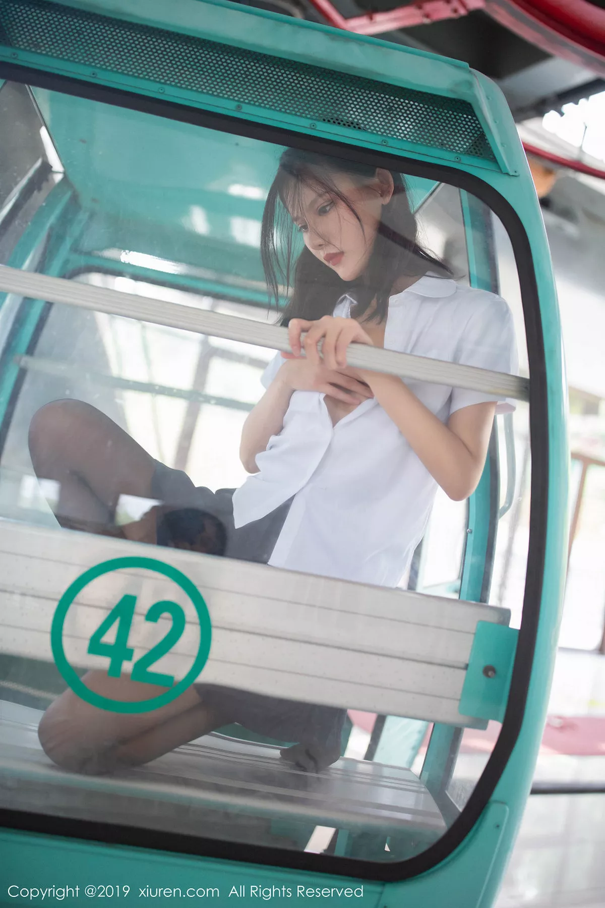 秀人集.com_[XiuRen秀人网]No.1723_嫩模就是阿朱啊不良学生白衬衫配无内黑丝袜完美诱惑写真96P