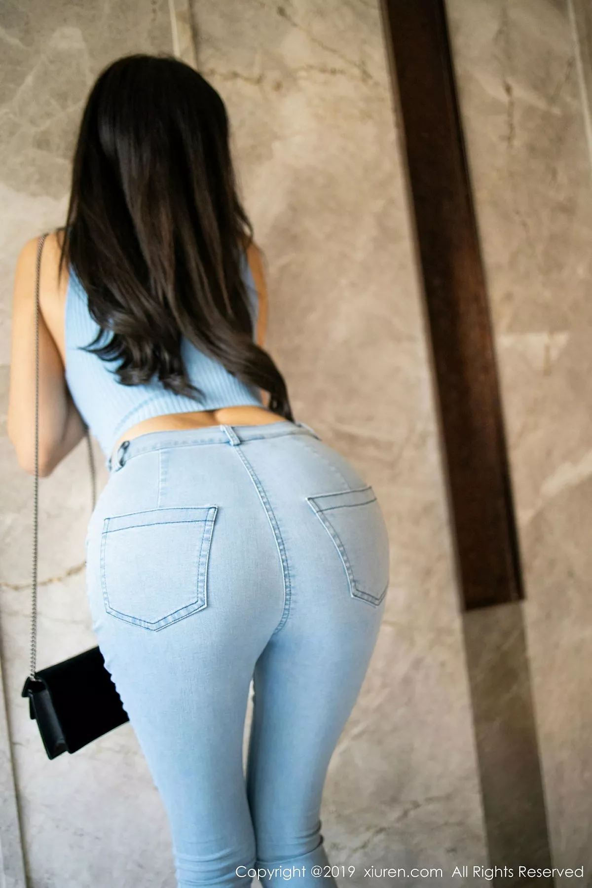 秀人集.com_[XiuRen秀人网]No.1810_女神杨晨晨sugar私房半脱牛仔裤露超薄无内黑丝翘臀诱惑写真106P