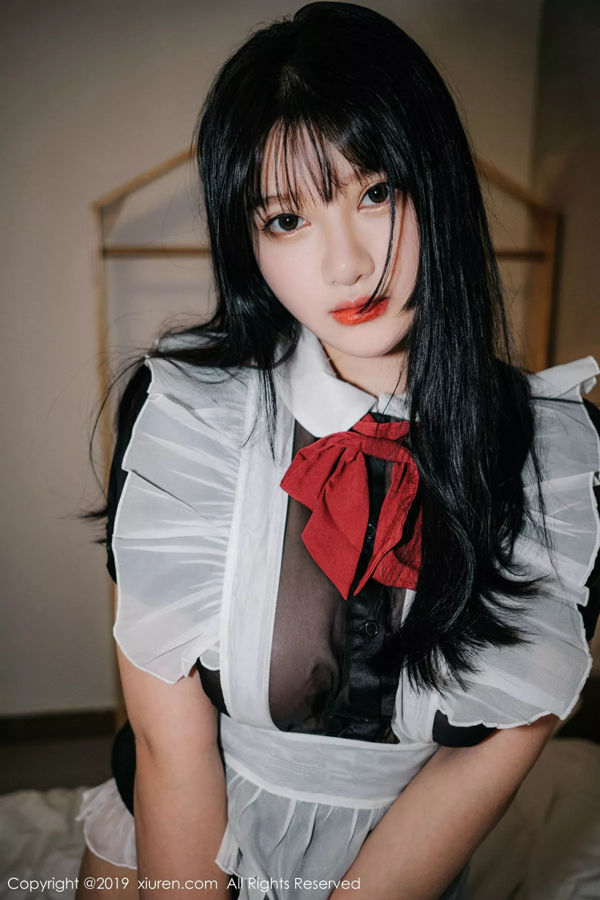 秀人集.com_[XiuRen秀人网]No.1824_嫩模小尤奈私房性感女仆装+黑色透视装秀豪乳妩媚诱惑写真70P