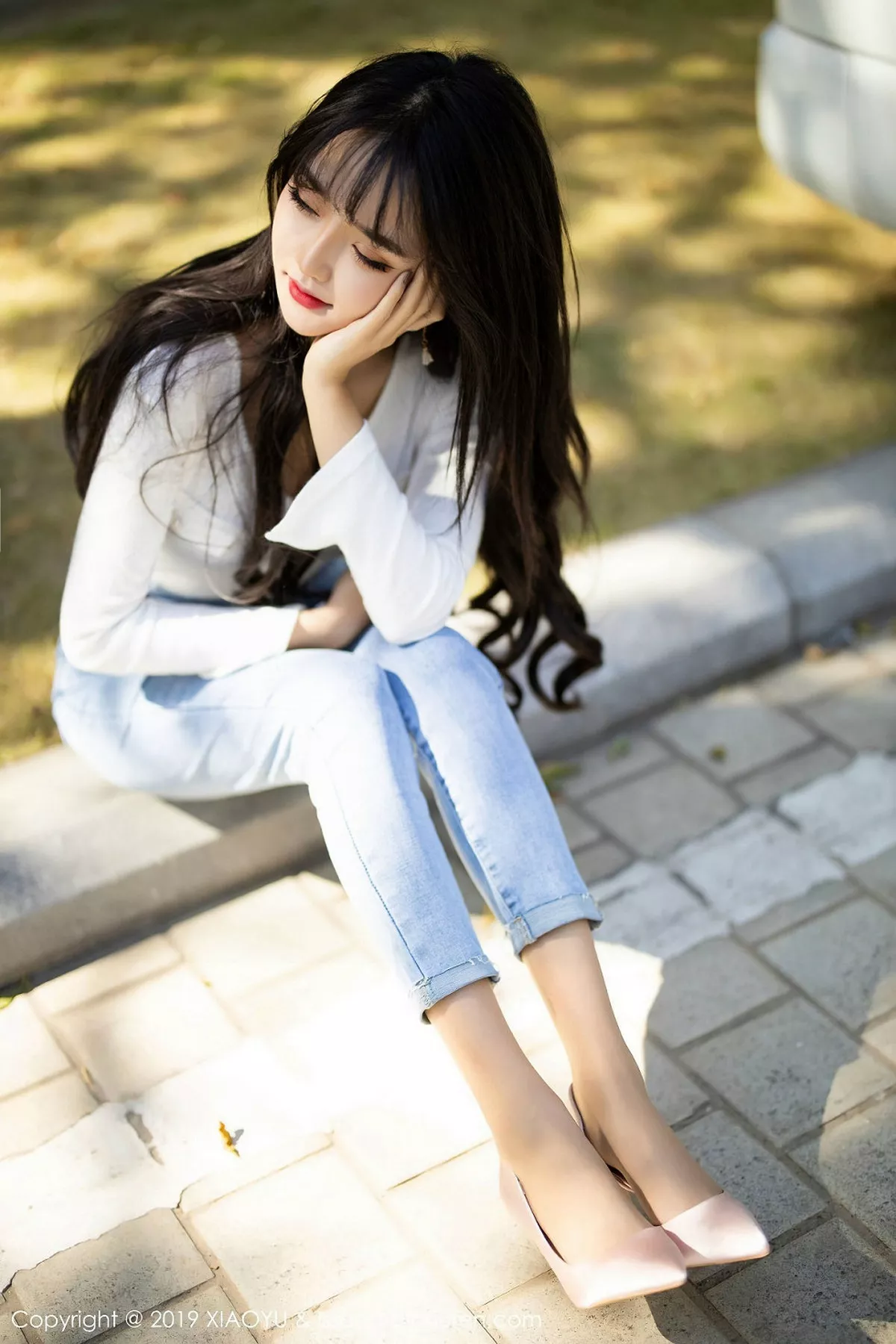 秀人集.com_[XiaoYu画语界]Vol.212_嫩模Miko酱吖私房脱紧身牛仔裤露超薄肉丝撩人诱惑写真108P