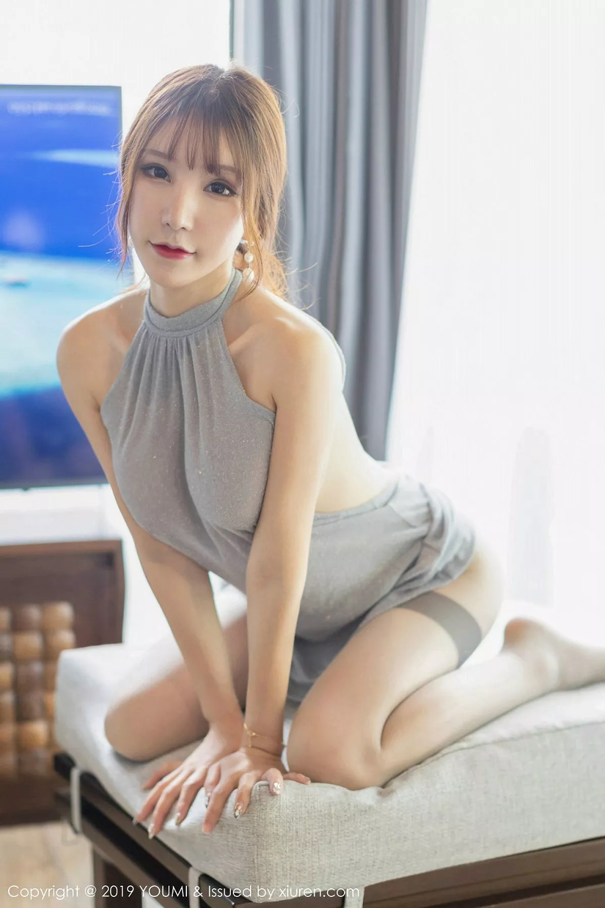 秀人集.com_[YouMi尤蜜荟]Vol.385_女神周于希Sandy马尔代夫旅拍户外开档性感吊袜完美诱惑写真57P