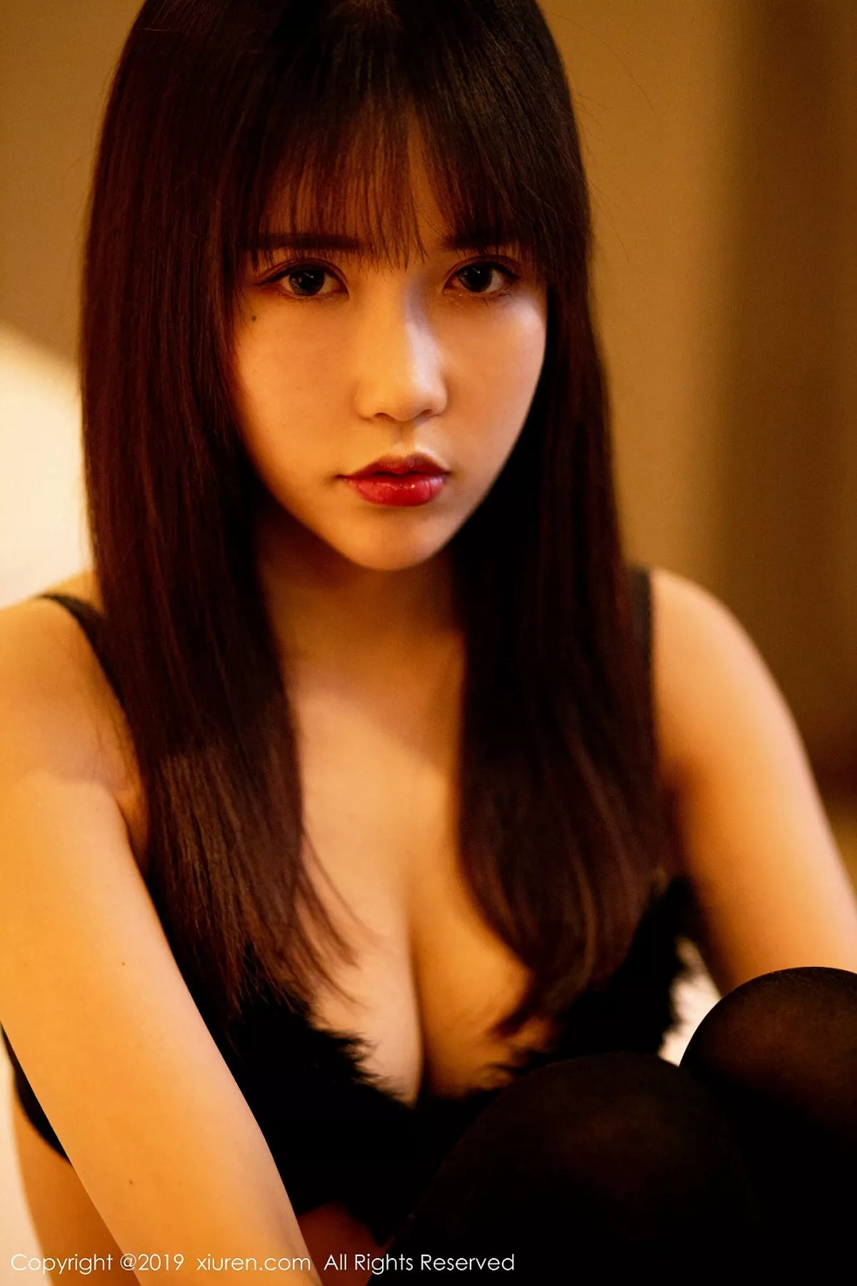 秀人集.com_[XiuRen秀人网]No.1856_嫩模悠悠酱yoyoyo私房黑色绒毛内衣秀完美身材豪乳诱惑写真54P