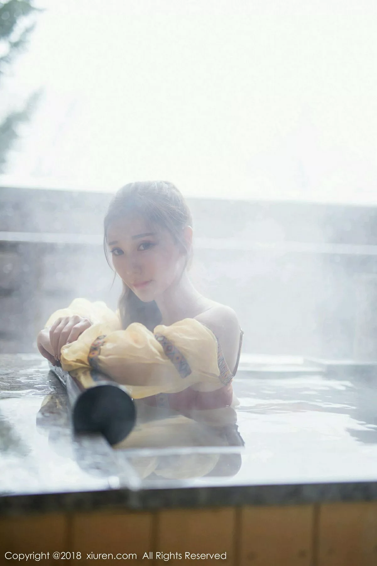 秀人集.com_[XiuRen秀人网]No.1236_女神淼淼萌萌哒北海道旅拍白色连体内衣温泉湿身诱惑写真59P