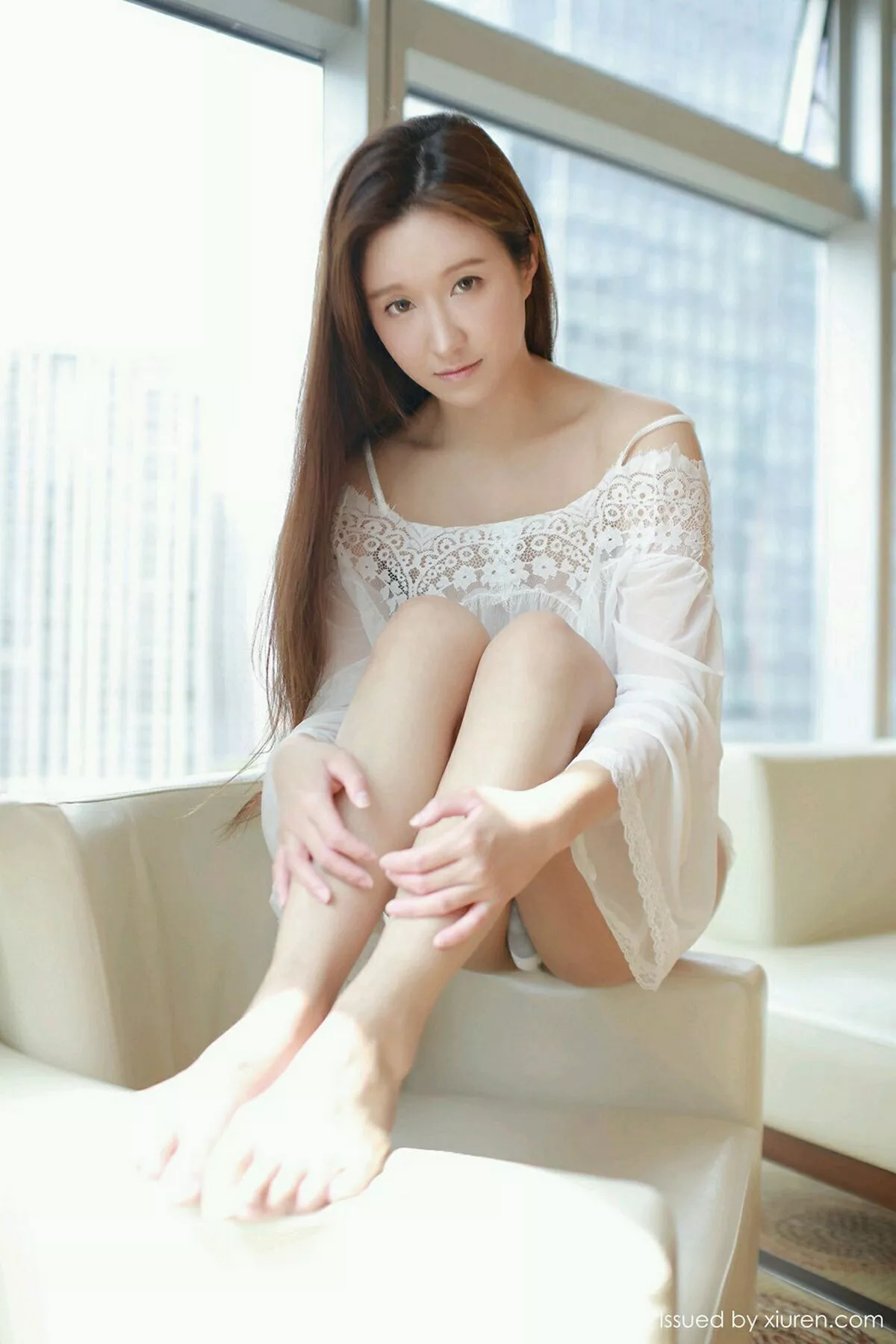 秀人集.com_[MFStar模范学院]Vol.166_运动达人Jennanni_Jen白色蕾丝薄纱睡衣透视诱惑写真33P