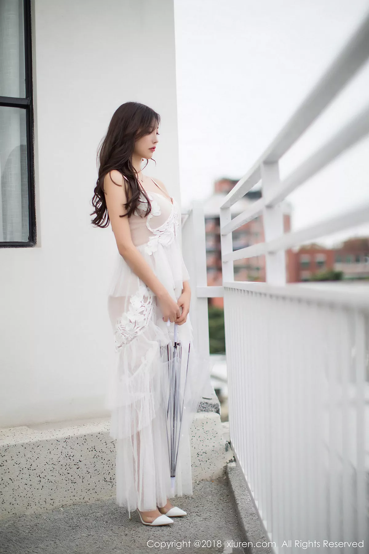 秀人集.com_[XiuRen秀人网]No.1296_女神杨晨晨sugar元旦特辑纯白吊带新娘连身裙甜美写真68P
