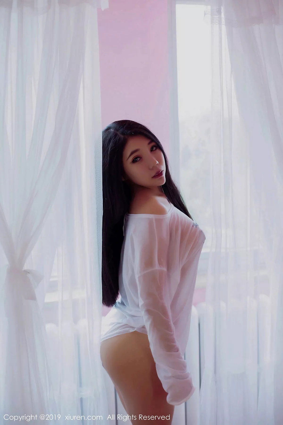 秀人集.com_[XiuRen秀人网]No.1553_嫩模放空lily私房透明湿身T恤+白色蕾丝内衣秀完美身材写真41P