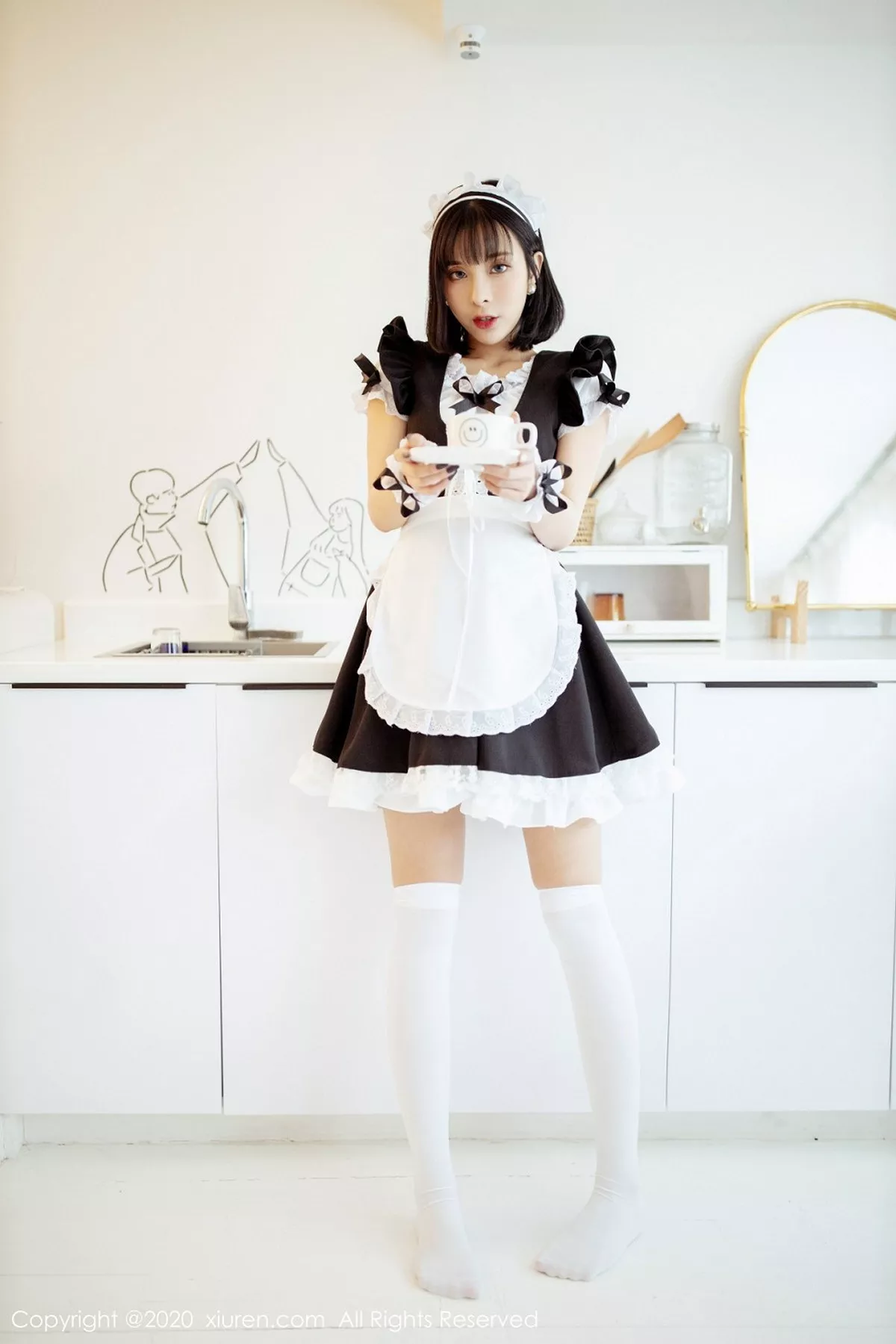 秀人集.com_[XiuRen秀人网]No.2008_嫩模陈小喵私房情趣女仆装半脱蕾丝内裤秀翘臀极致诱惑写真64P