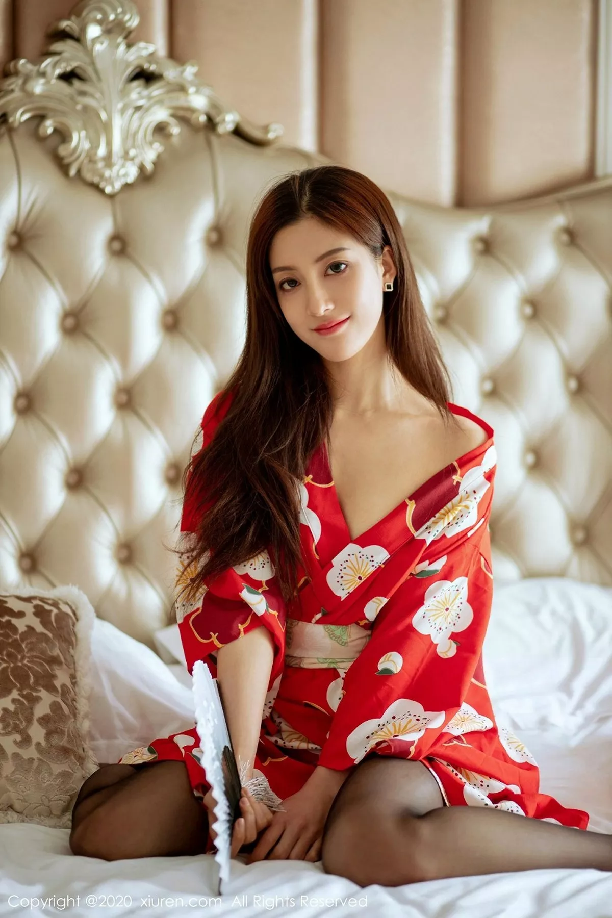 秀人集.com_[XiuRen秀人网]No.2015_嫩模林文文yooki私房鲜艳和服配无内黑丝撩人姿势诱惑写真65P