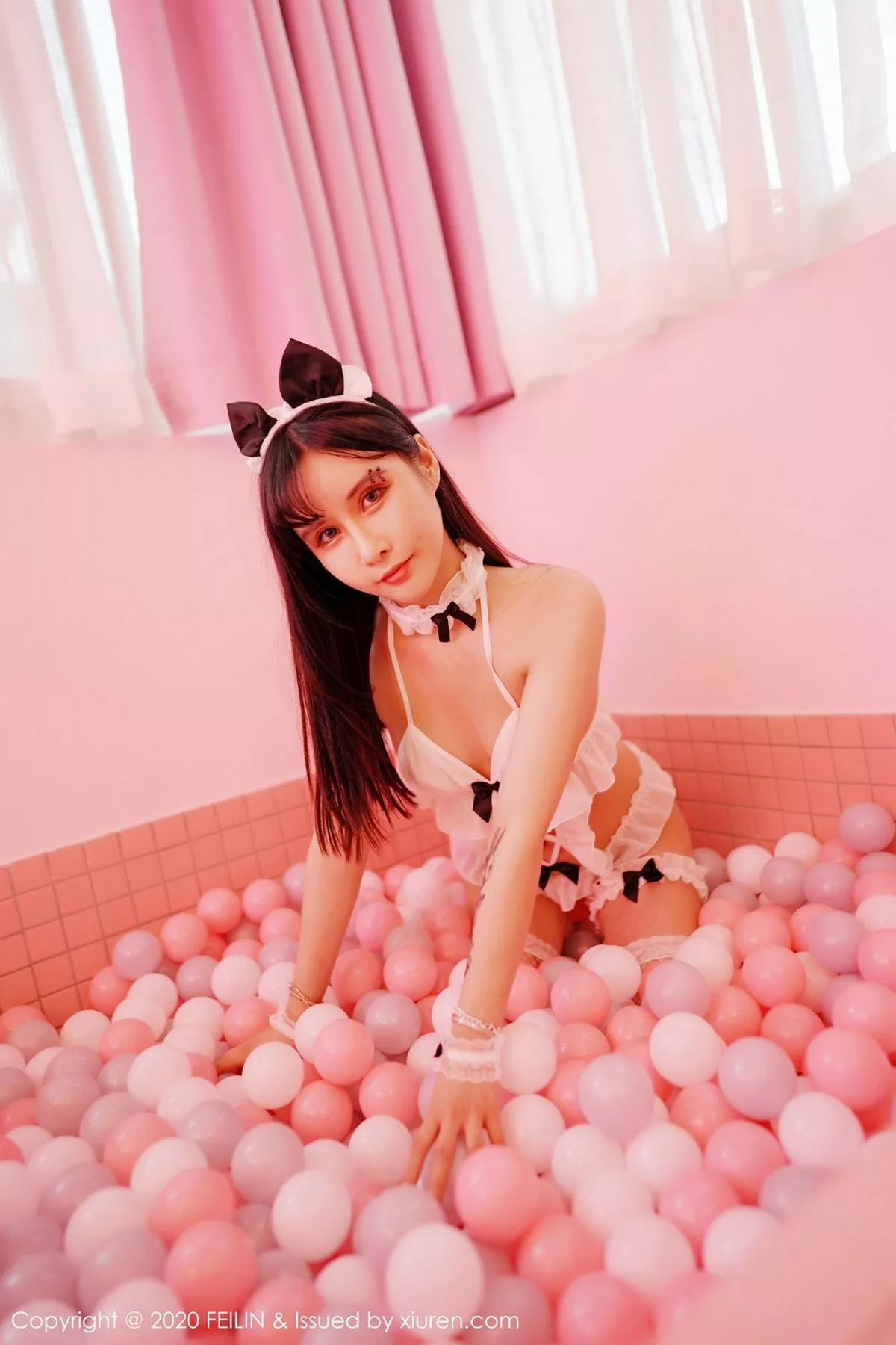 秀人集.com_[FeiLin嗲囡囡]VOL.229_嗲囡囡最新一期模特合集三大美女私房内衣撩人诱惑写真90P