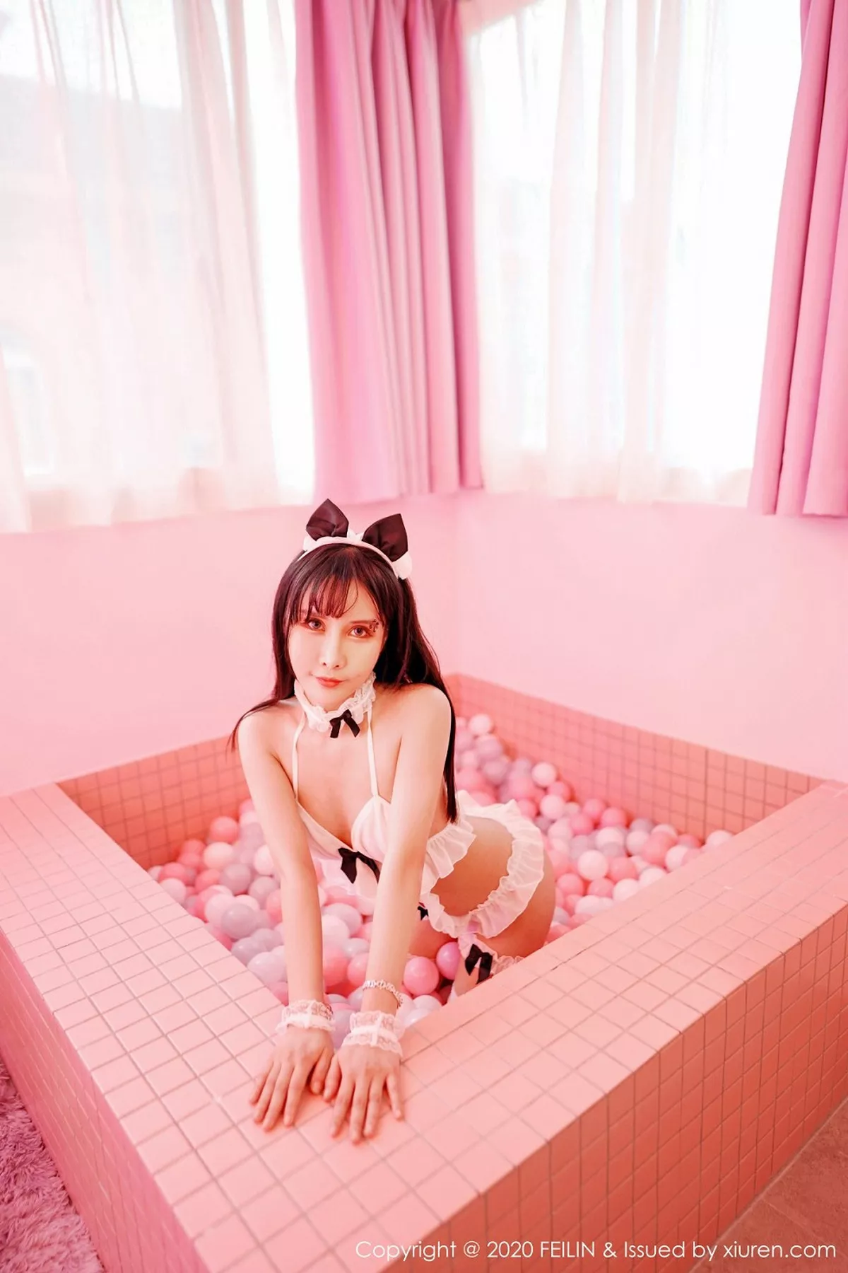 秀人集.com_[FeiLin嗲囡囡]VOL.229_嗲囡囡最新一期模特合集三大美女私房内衣撩人诱惑写真90P