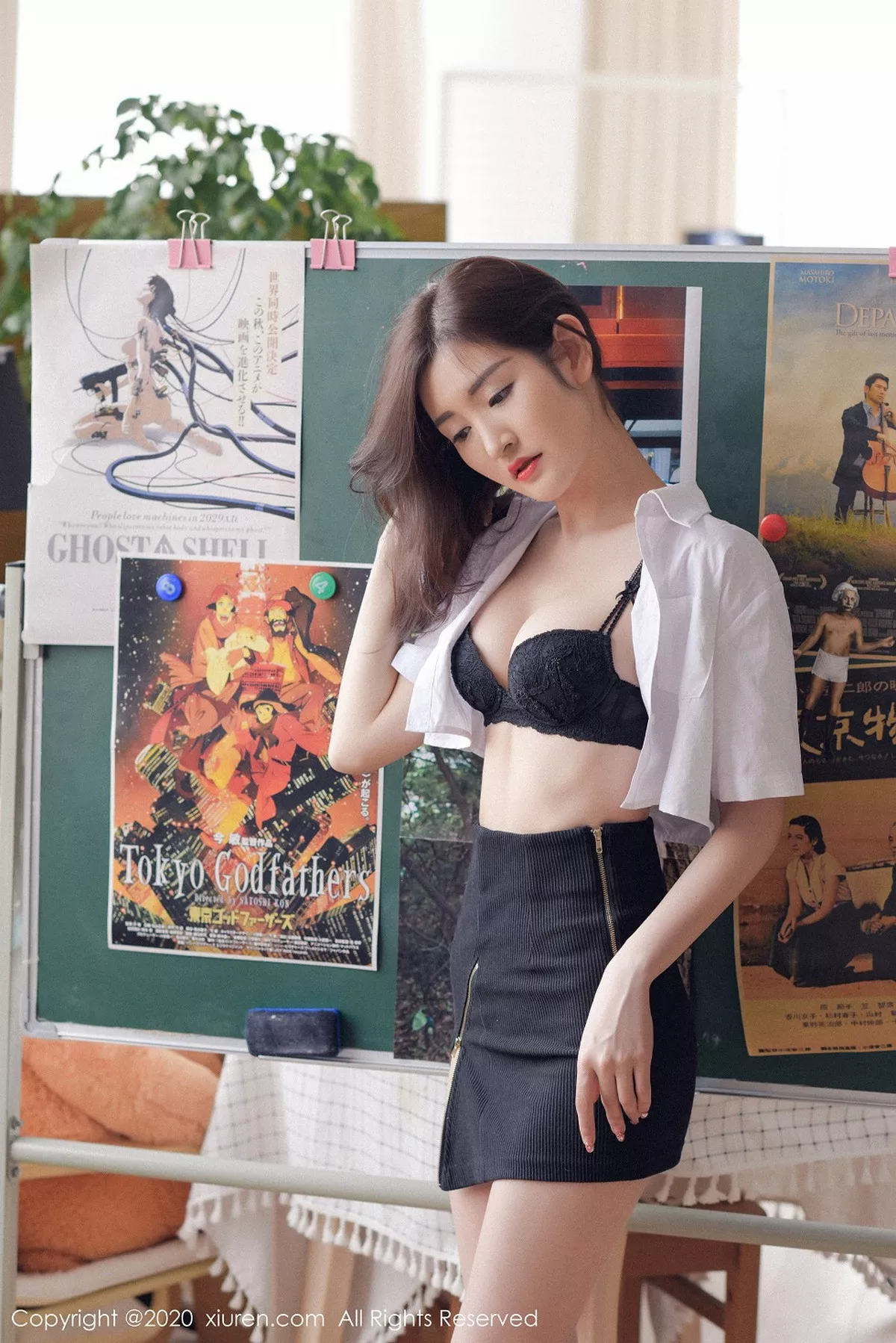 秀人集.com_[XiuRen秀人网]No.2066_嫩模沈梦瑶授课老师主题性感白衬衣配黑色内衣完美诱惑写真39P