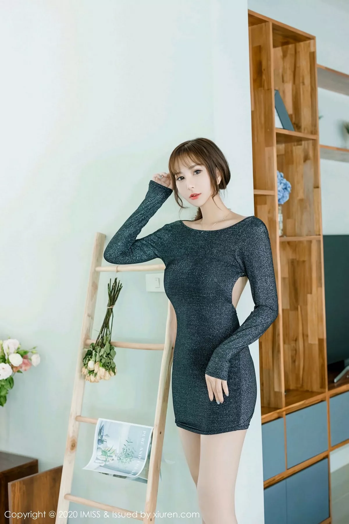 秀人集.com_[IMISS爱蜜社]Vol.455_气质女神Lavinia泰国清迈旅拍私房黑色内衣完美诱惑写真46P