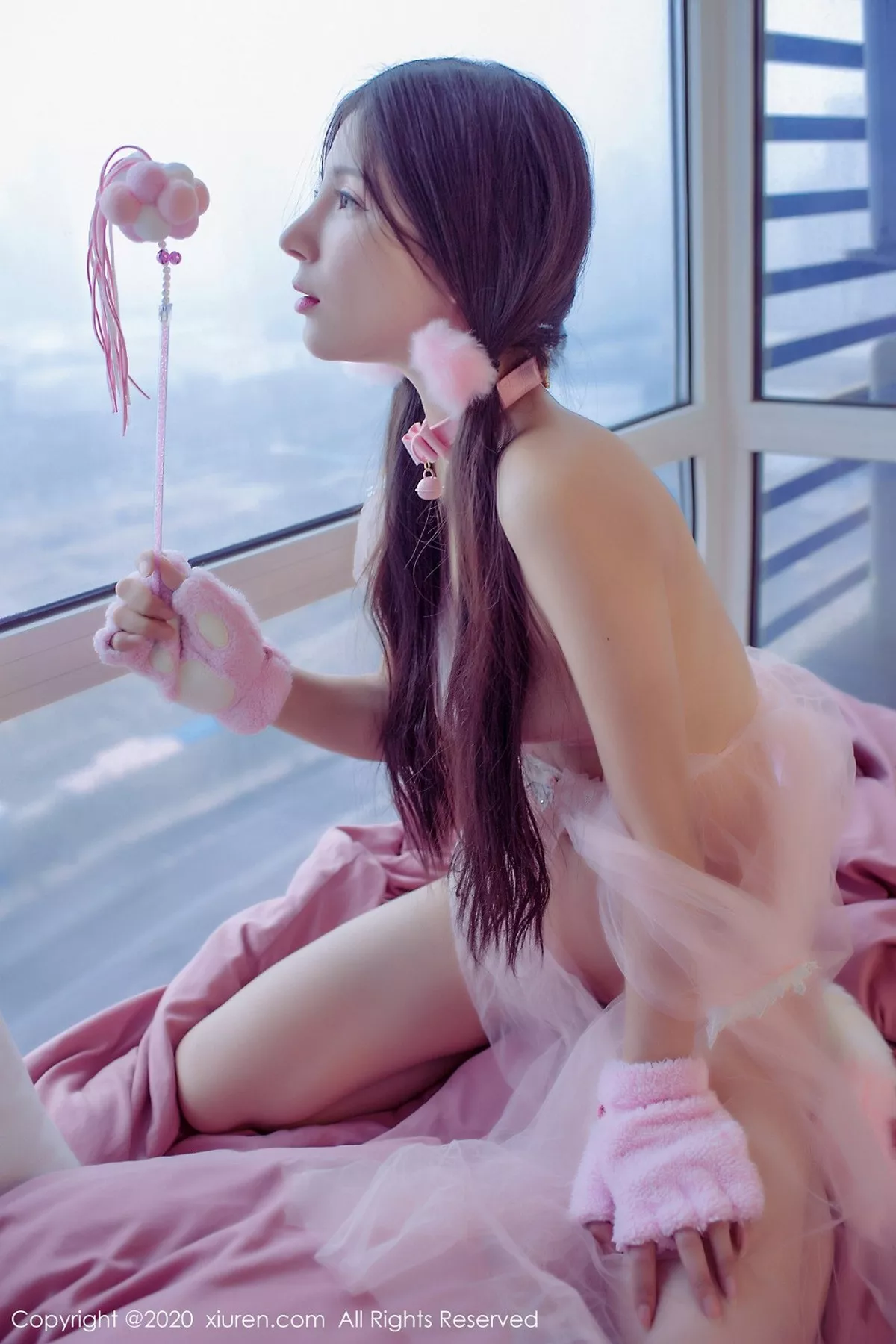 秀人集.com_[XiuRen秀人网]No.2120_嫩模小蛮妖_honey私房粉色真空薄纱裙秀魔鬼身材撩人诱惑写真75P