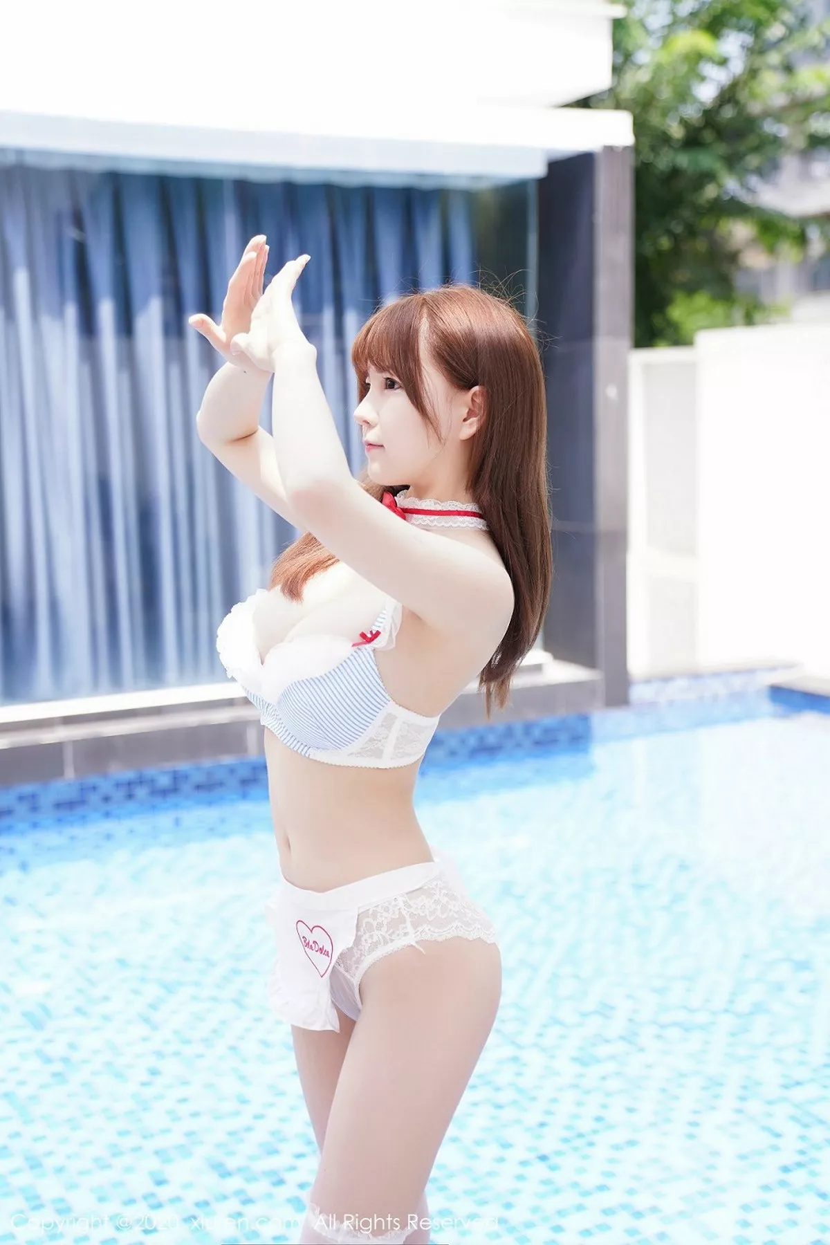 秀人集.com_[XiuRen秀人网]No.2192_嫩模UU酱泳池边性感蓝色比基尼半脱露傲人豪乳极致诱惑写真101P