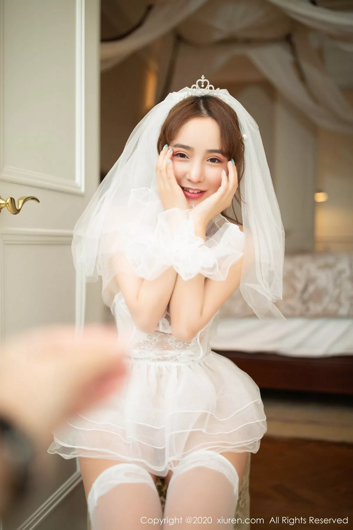 秀人集.com_[XiuRen秀人网]No.2277_嫩模陶喜乐_lele梦幻婚纱主题私房薄纱半脱秀豪乳翘臀诱惑写真49P