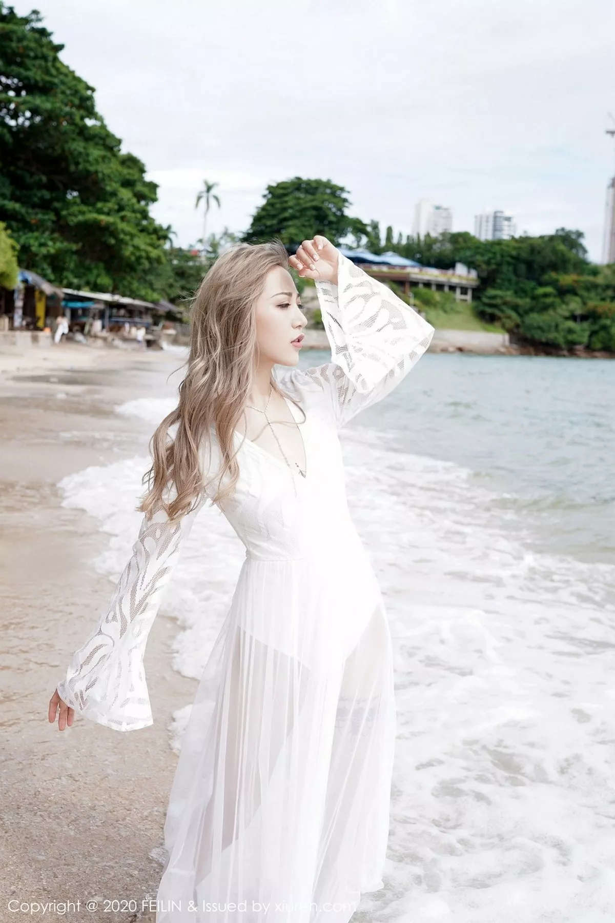 秀人集.com_[FeiLin嗲囡囡]VOL.236_嫩模晗大大Via私房黑色内衣+户外比基尼秀苗条身材性感写真106P