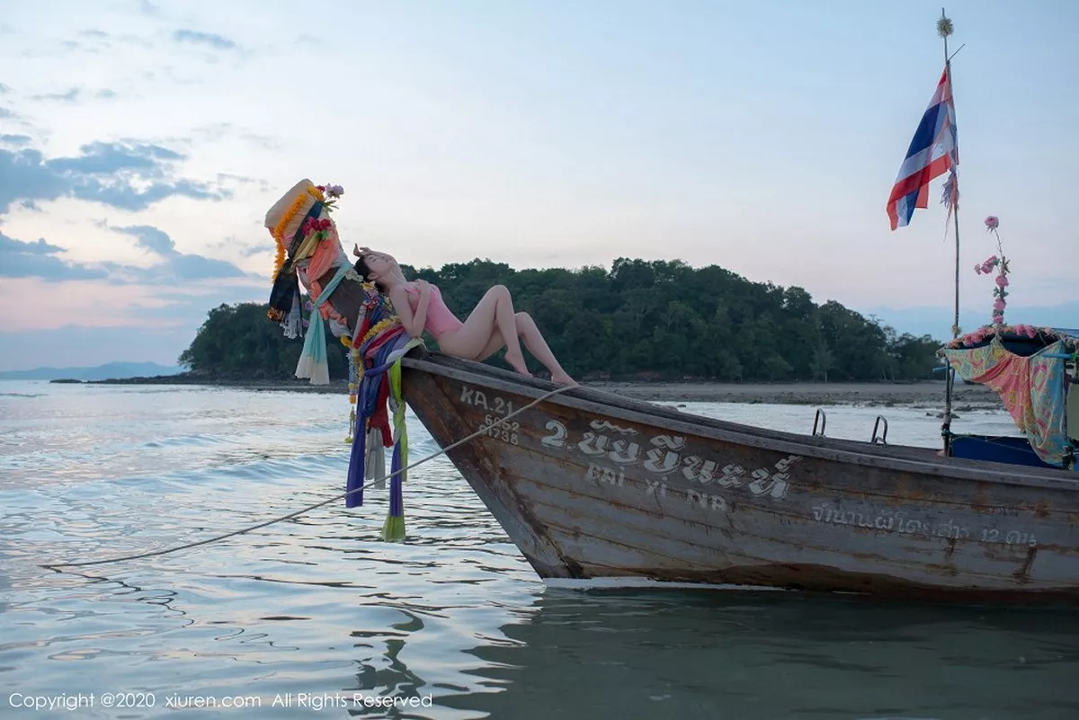 秀人集.com_[XiuRen秀人网]No.2340_嫩模沈梦瑶泰国甲米海边主题粉红色蕾丝内衣秀火辣身材诱惑写真78P