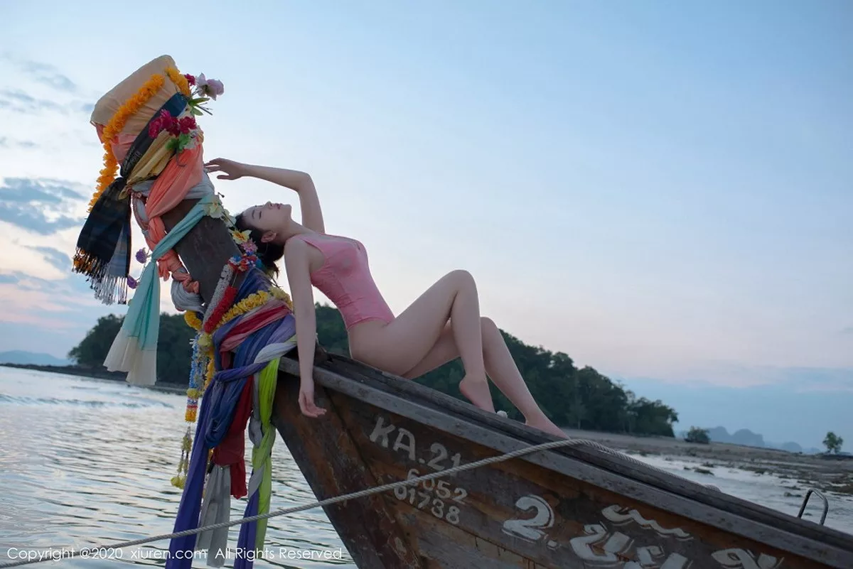 秀人集.com_[XiuRen秀人网]No.2340_嫩模沈梦瑶泰国甲米海边主题粉红色蕾丝内衣秀火辣身材诱惑写真78P