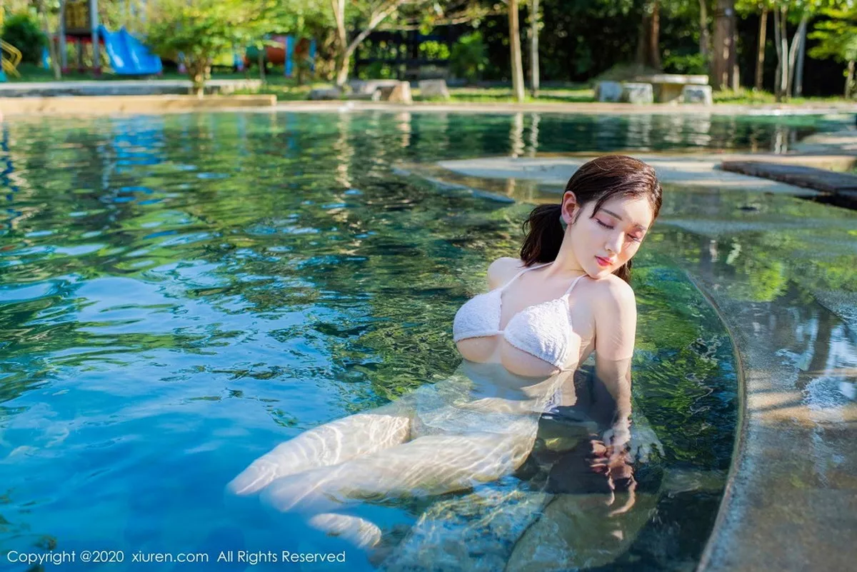 秀人集.com_[XiuRen秀人网]No.2265_女神沈梦瑶户外泳池性感蕾丝情趣内衣秀火辣身材极致诱惑写真70P