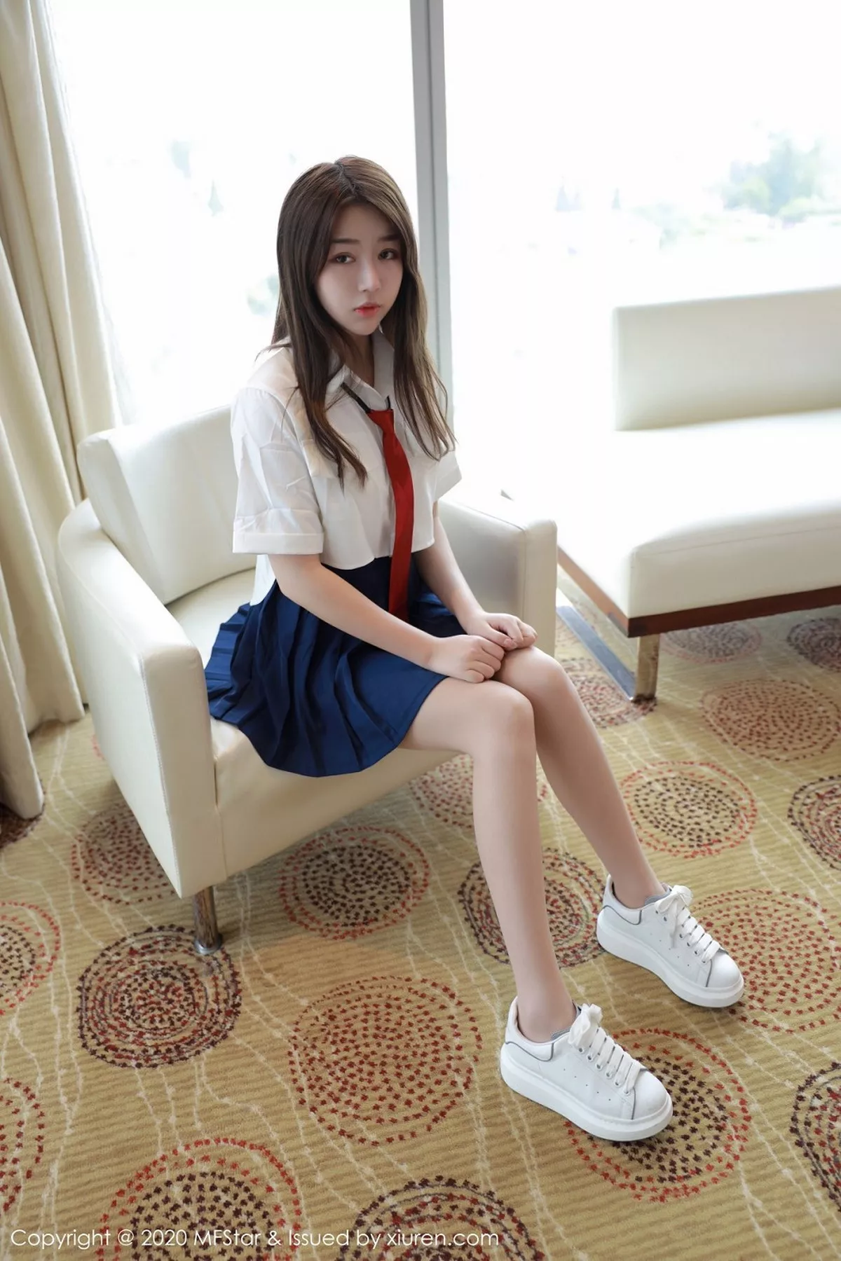 秀人集.com_[MFStar模范学院]Vol.362_嫩模梦梵私房性感JK制服露蕾丝内裤秀翘臀诱惑写真53P