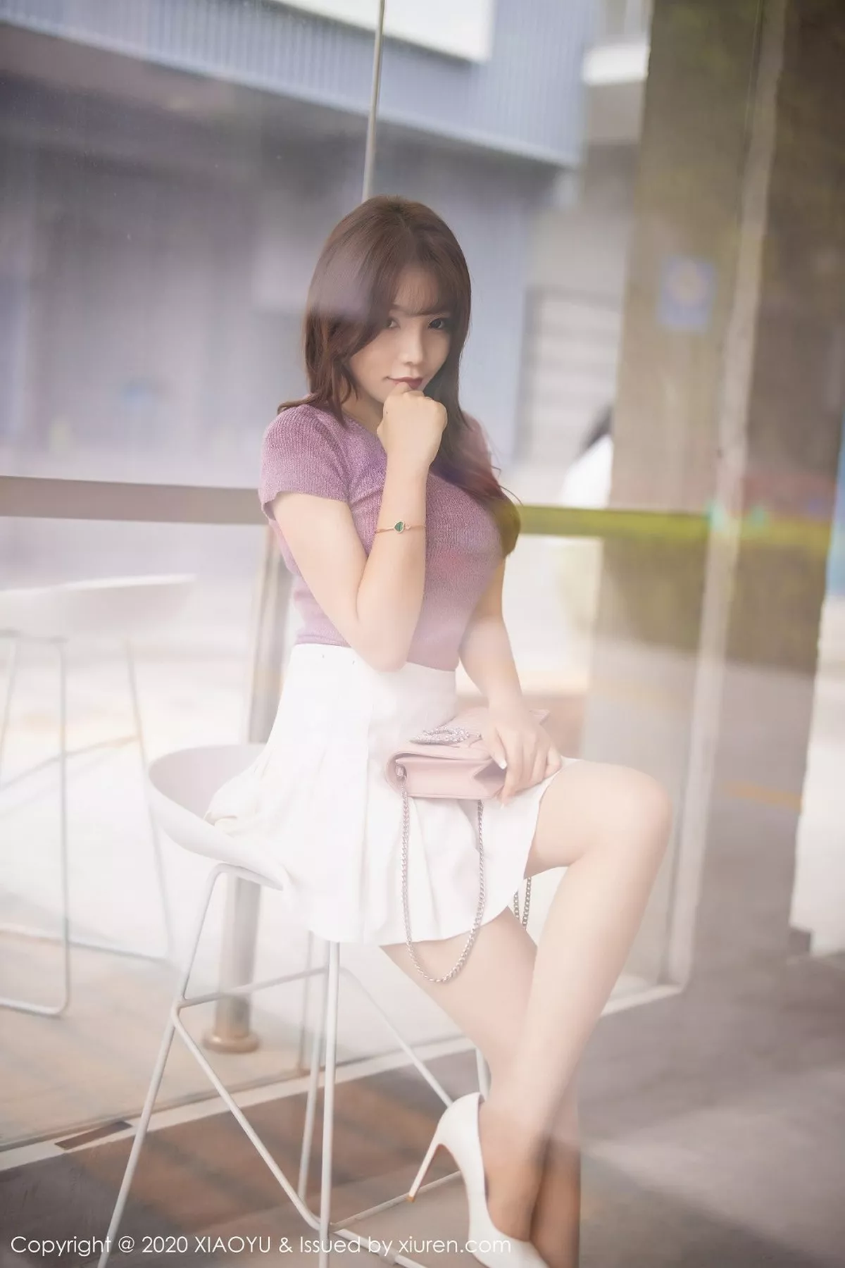 秀人集.com_[XiaoYu画语界]Vol.344_女神芝芝Booty街拍系列时尚粉红紧身运动衣完美诱惑写真101P