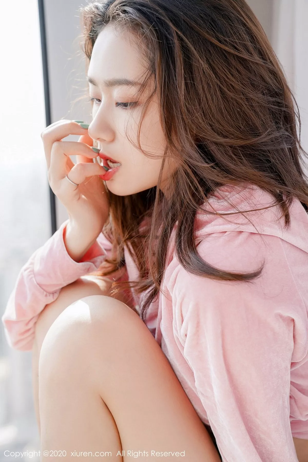 秀人集.com_[XiuRen秀人网]No.2456_嫩模方子萱性感粉色运动内衣半脱露白色蕾丝内裤撩人诱惑写真59P