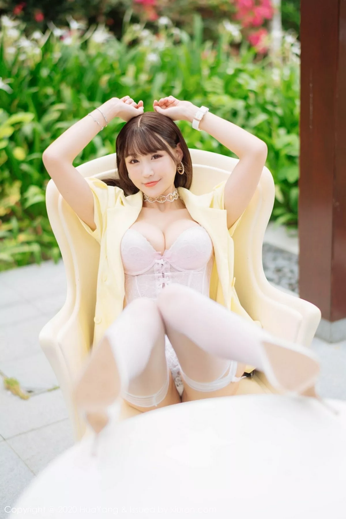 秀人集.com_[HuaYang花漾]Vol.261_女神朱可儿Flower三亚旅拍情趣内衣配蕾丝吊袜惹火诱惑写真53P