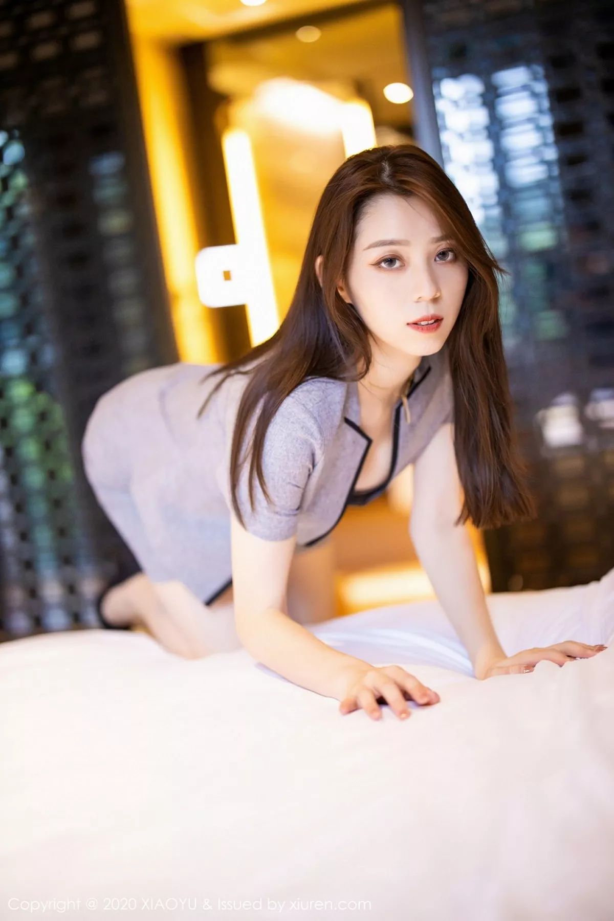 秀人集.com_[XiaoYu画语界]Vol.395_嫩模言沫简雅职场制服主题床上性感内衣秀完美身材诱惑写真105P